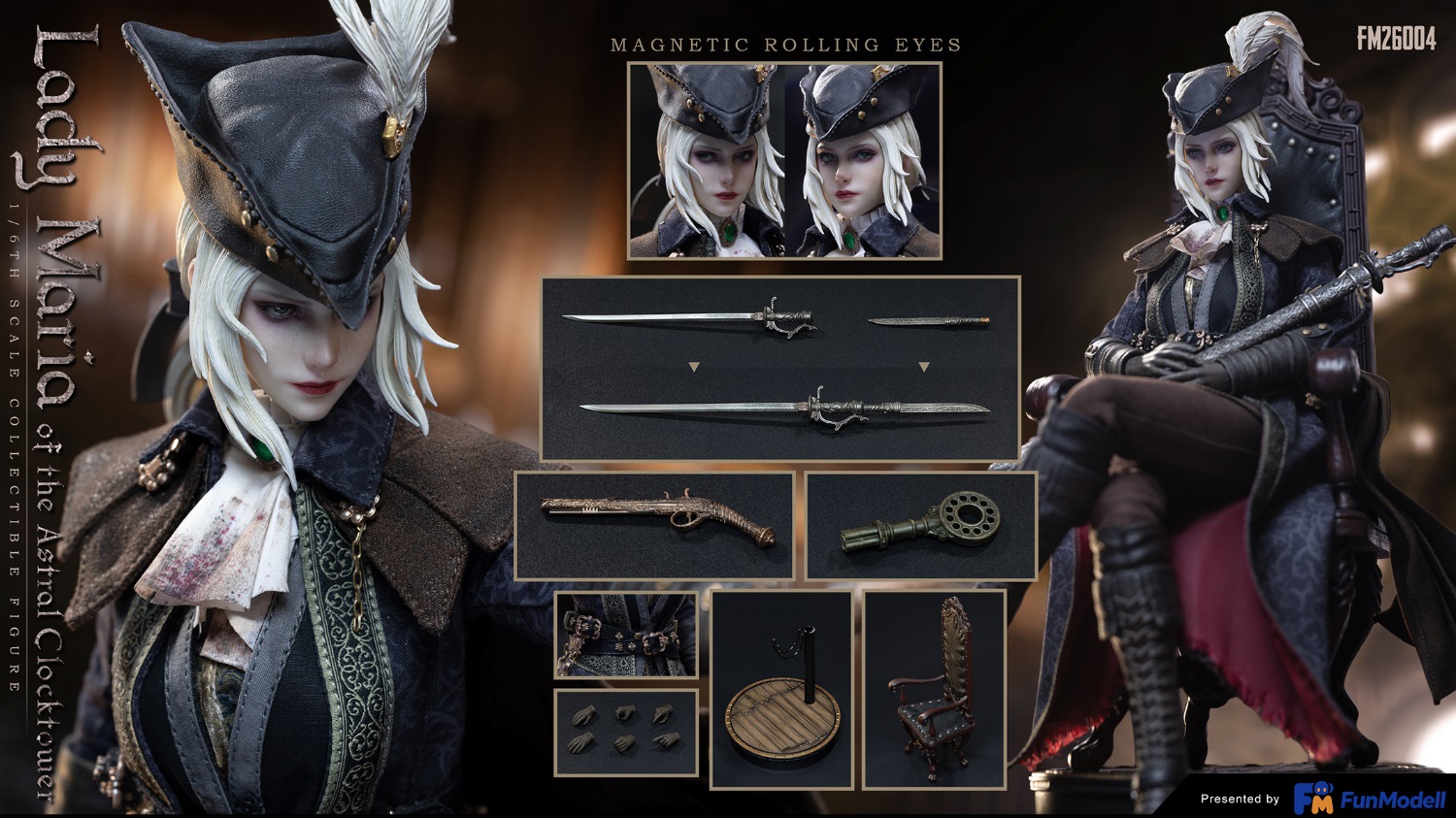 【售罄展示追加請私訊客服@toystationtw】Lady Maria 可動人偶 FM26004 X FunModell20