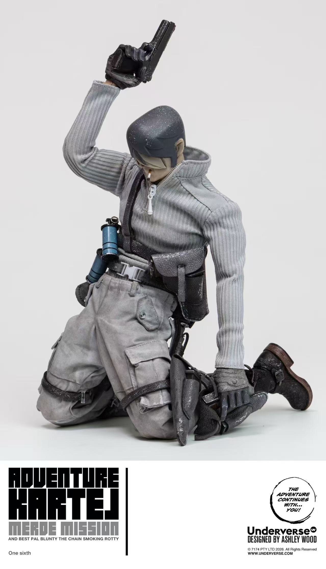 【售罄展示追加請私訊客服@toystationtw】Adventure Kartel 1/6系列 Cold Bugger Adventure Merde 標準單人版 X Underverse5