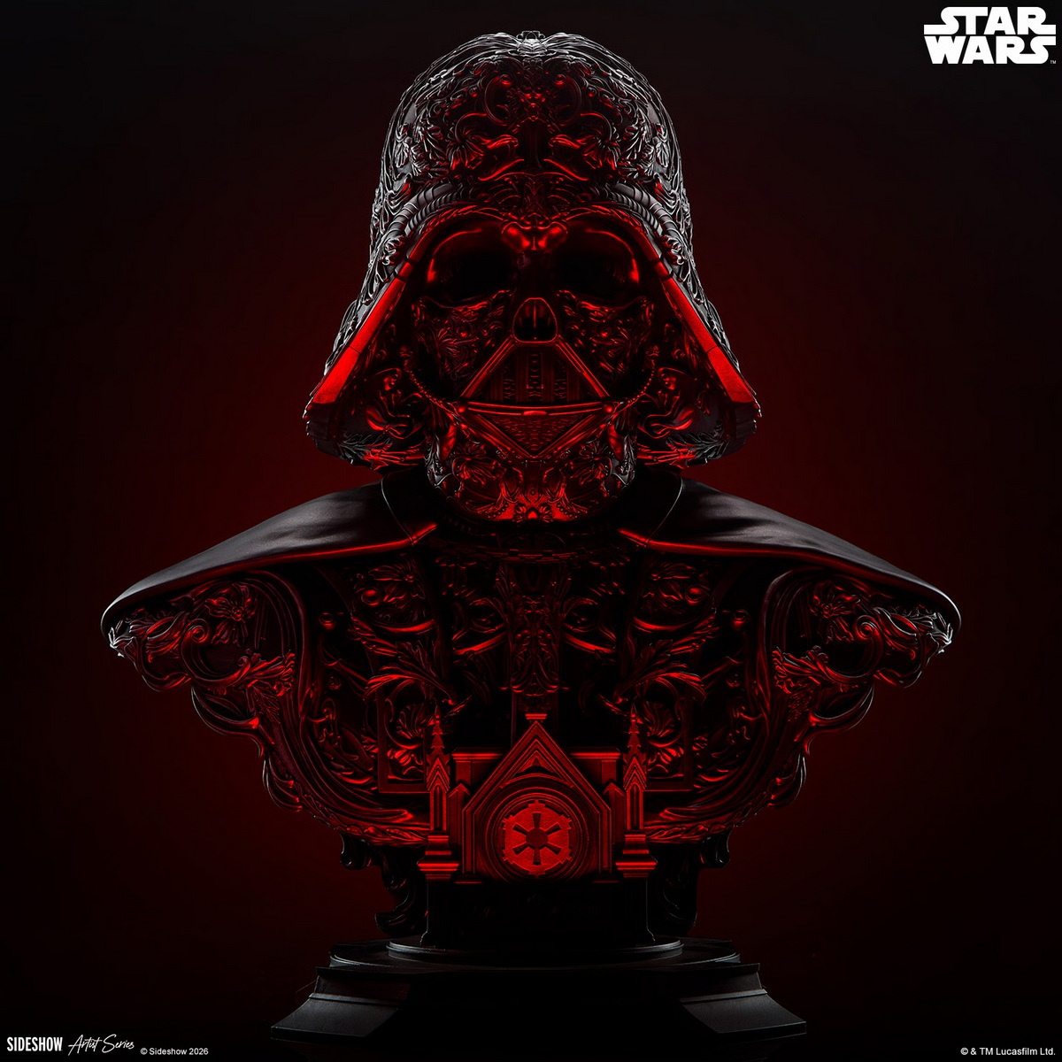 【售罄展示追加請私訊客服@toystationtw】星球大戰 黑武士 Darth Vader 達斯·維達 藝術胸像 200664 X Sideshow6