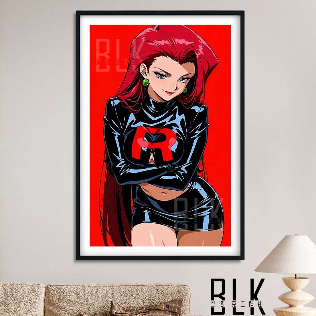【預購】寶可夢《紅色武藏》動漫裝飾畫&冰箱貼 X 巴洛克工作室1