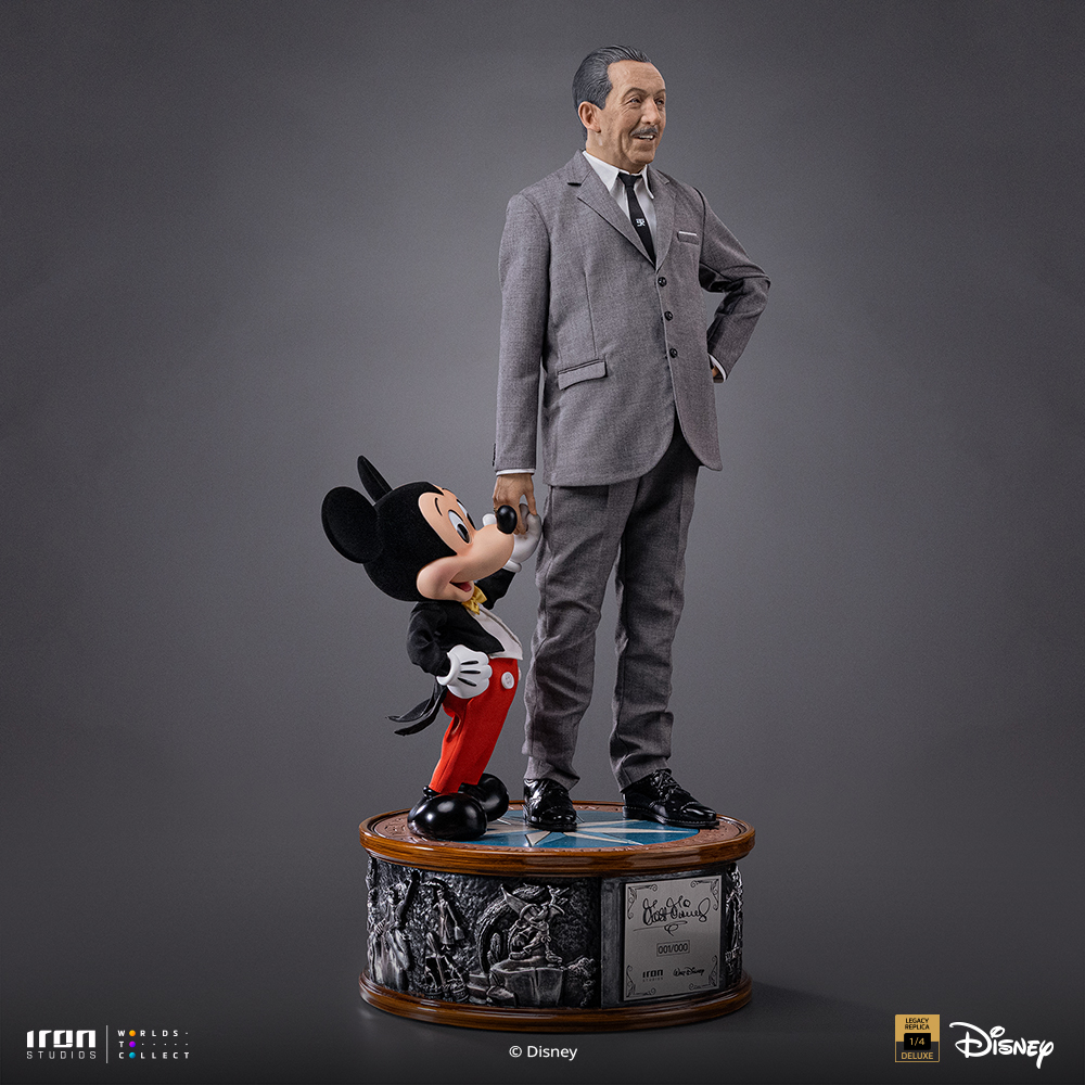 【售罄展示追加請私訊客服@toystationtw】Walt Disney & Mickey Mouse 華特·迪士尼和米老鼠 DSNEY145526-14 X Iron-Studio4