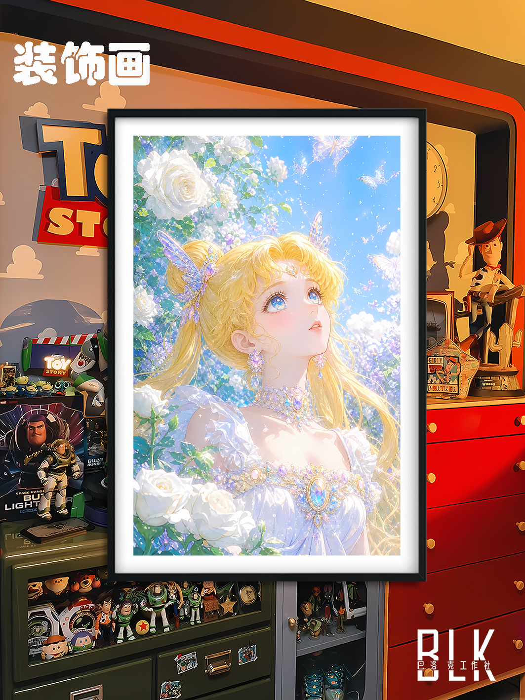 【預購】美少女戰士《白花水兵月》動漫裝飾畫&冰箱貼 X 巴洛克工作室4
