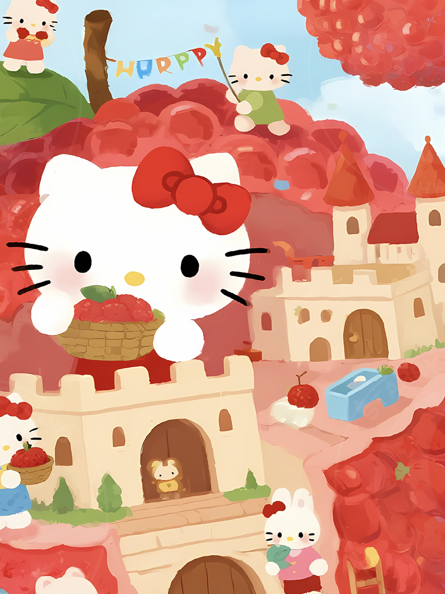 【預購】Hello Kitty《荔枝kitty》動漫裝飾畫 X 星空工作室5