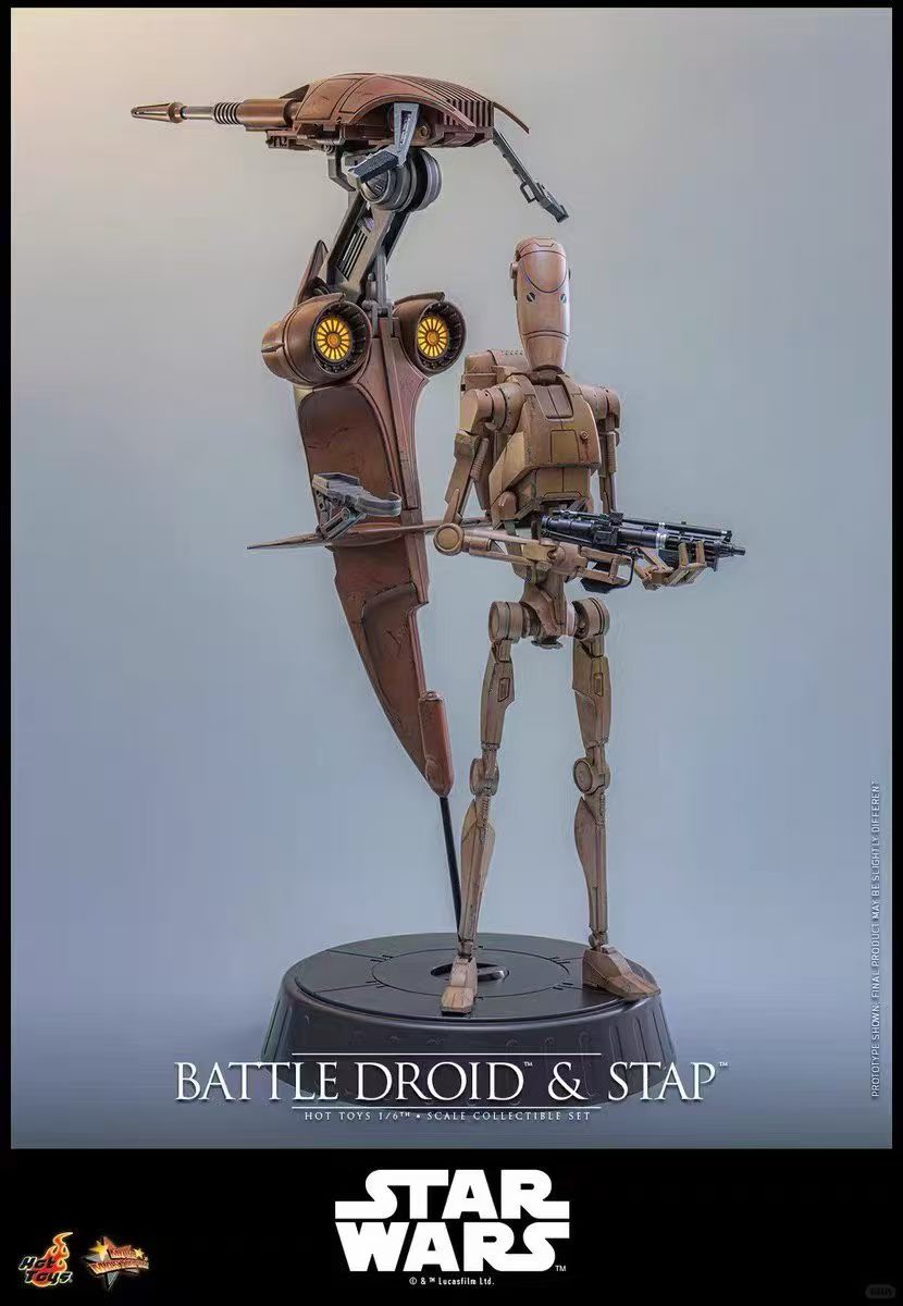【預購】《星球大戰前傳1:幽靈的威脅》MMS887-戰鬥機器人和STAP X HotToys8