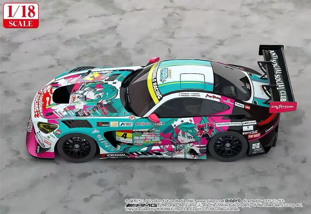 【售罄展示追加請私訊客服@toystationtw】Good Smile 初音未來 AMG 開幕戰痛車 車模 Ver. 再版 X GSC6