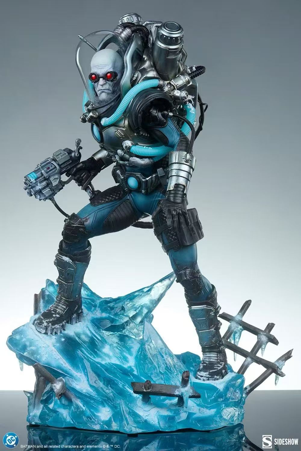 【售罄展示追加請私訊客服@toystationtw】Mr. Freeze 急凍先生 雕像 300930 X Sideshow6
