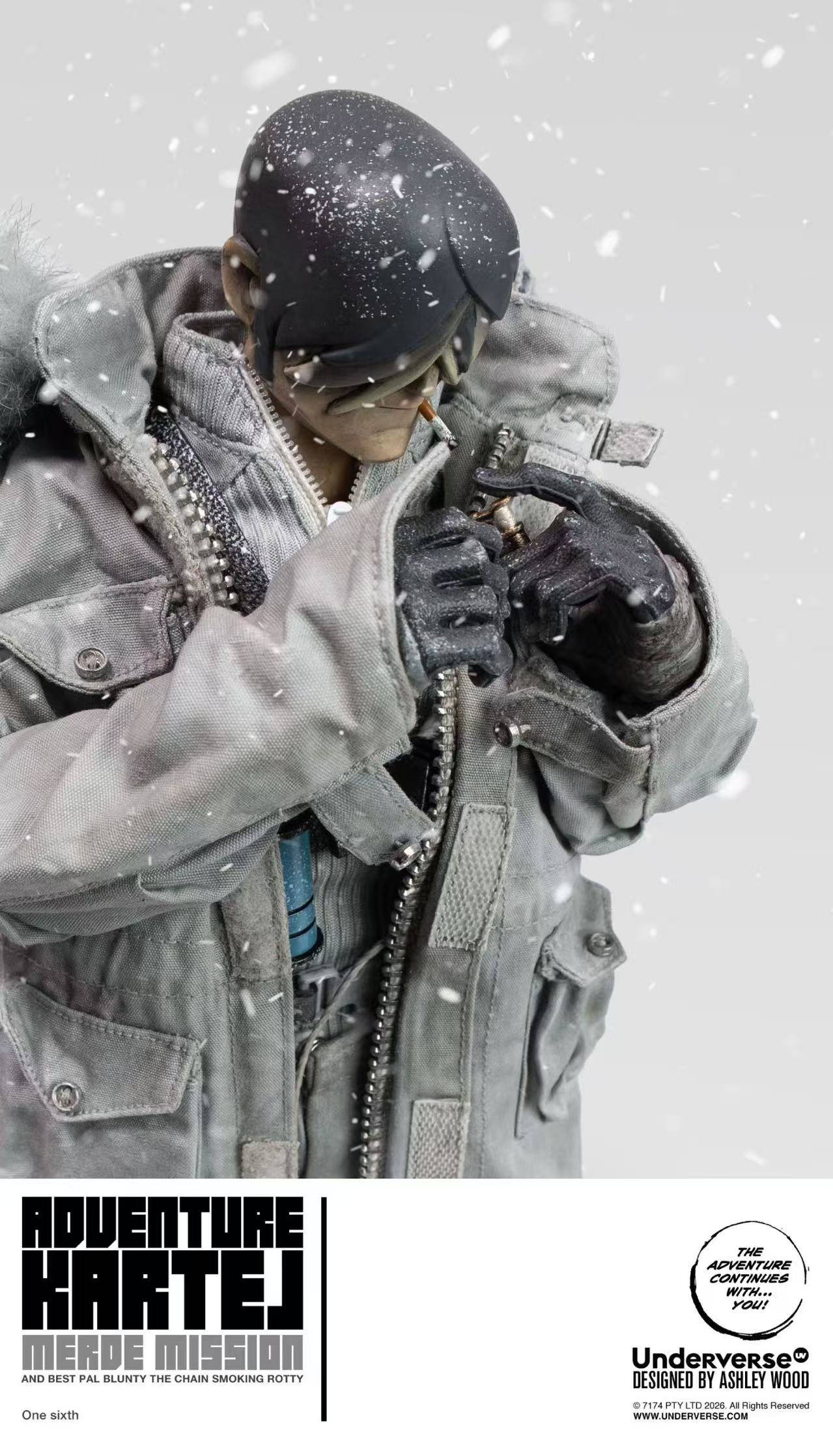 【售罄展示追加請私訊客服@toystationtw】Adventure Kartel 1/6系列 Cold Bugger Adventure Merde 標準單人版 X Underverse8