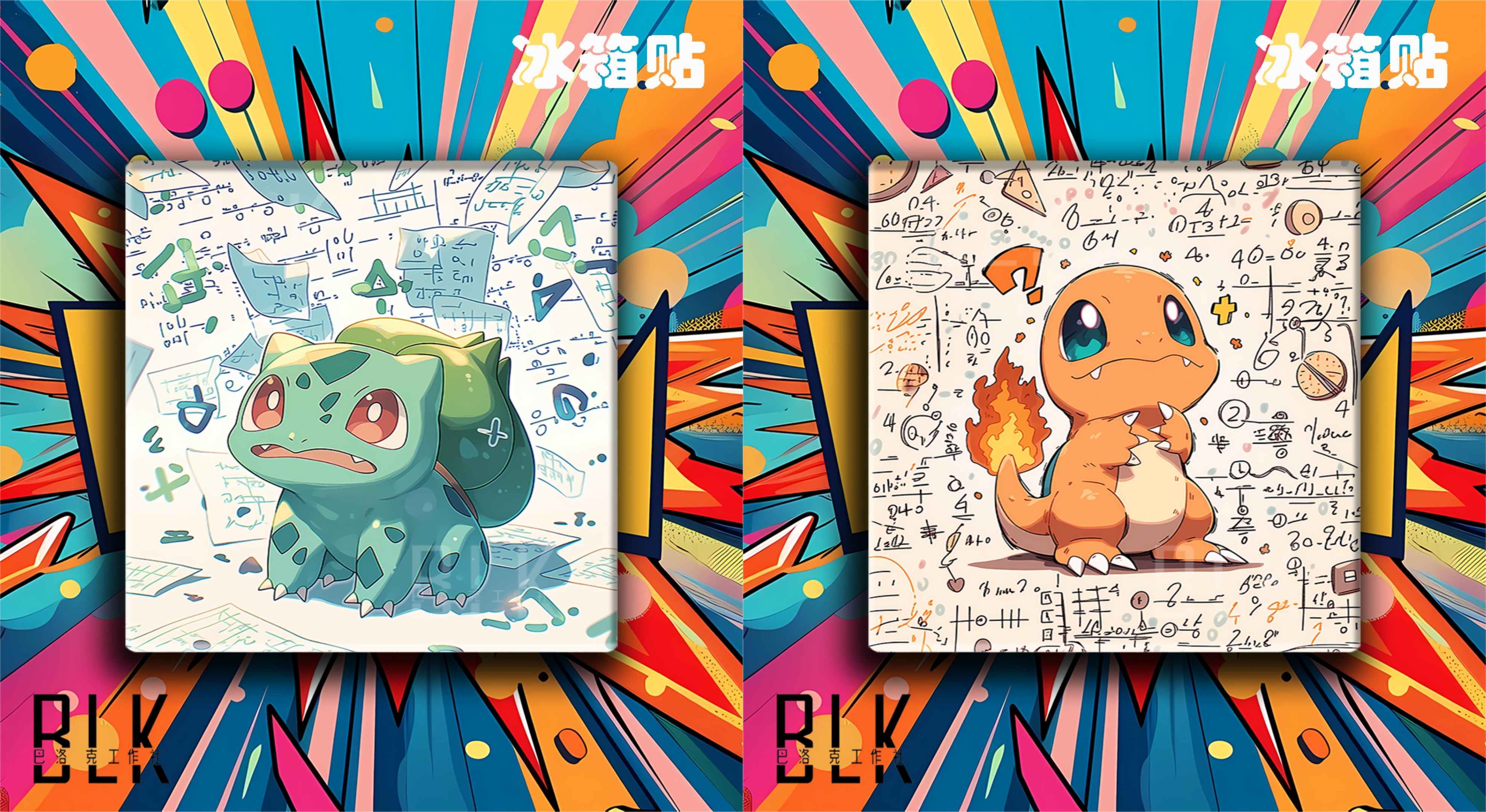 【預購】寶可夢《數學妙蛙種子》動漫裝飾畫&冰箱貼 X 巴洛克工作室6