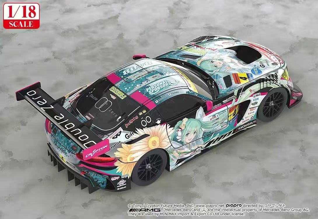 【售罄展示追加請私訊客服@toystationtw】Good Smile 初音未來 AMG 開幕戰痛車 車模 Ver. 再版 X GSC9