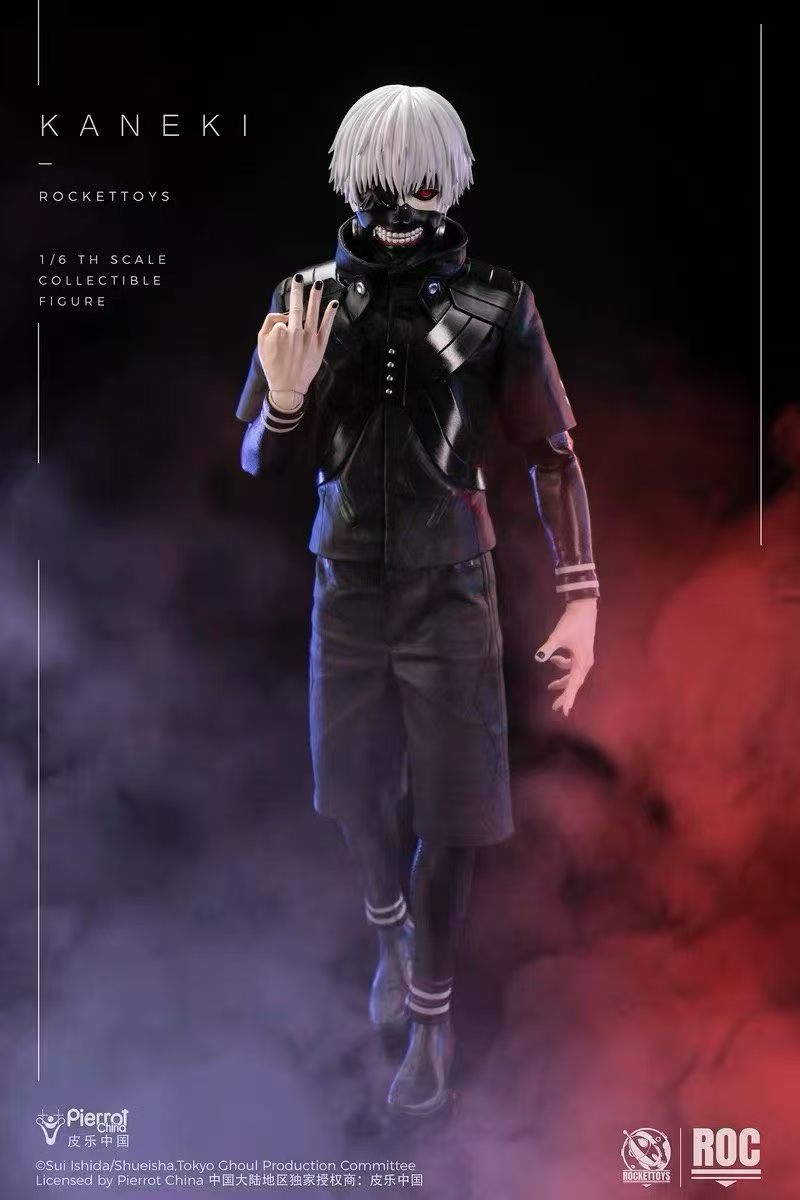 【售罄展示追加請私訊客服@toystationtw】東京喰種 1/6可動人偶 戰鬥服Ver. ROC-025 金木研 X Rocket Toys+皮樂中國 正版授權12