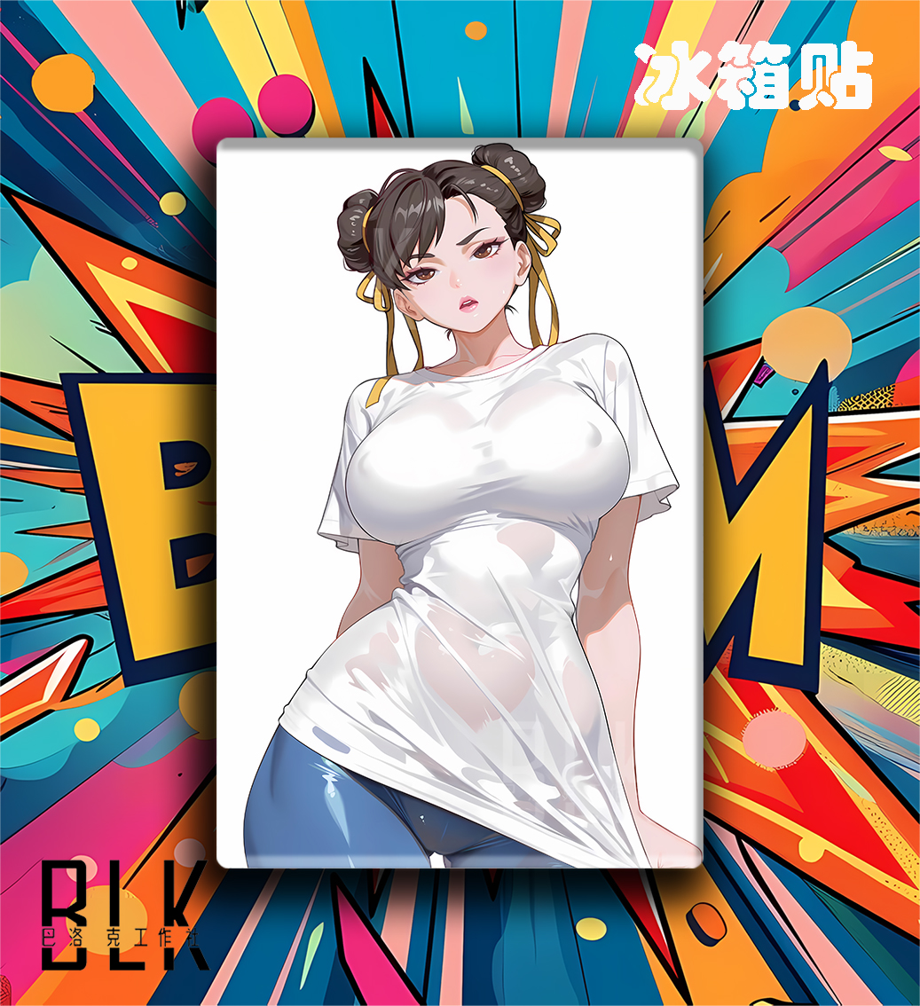 【預購】街頭霸王《白色春麗》動漫裝飾畫&冰箱貼 X 巴洛克工作室3