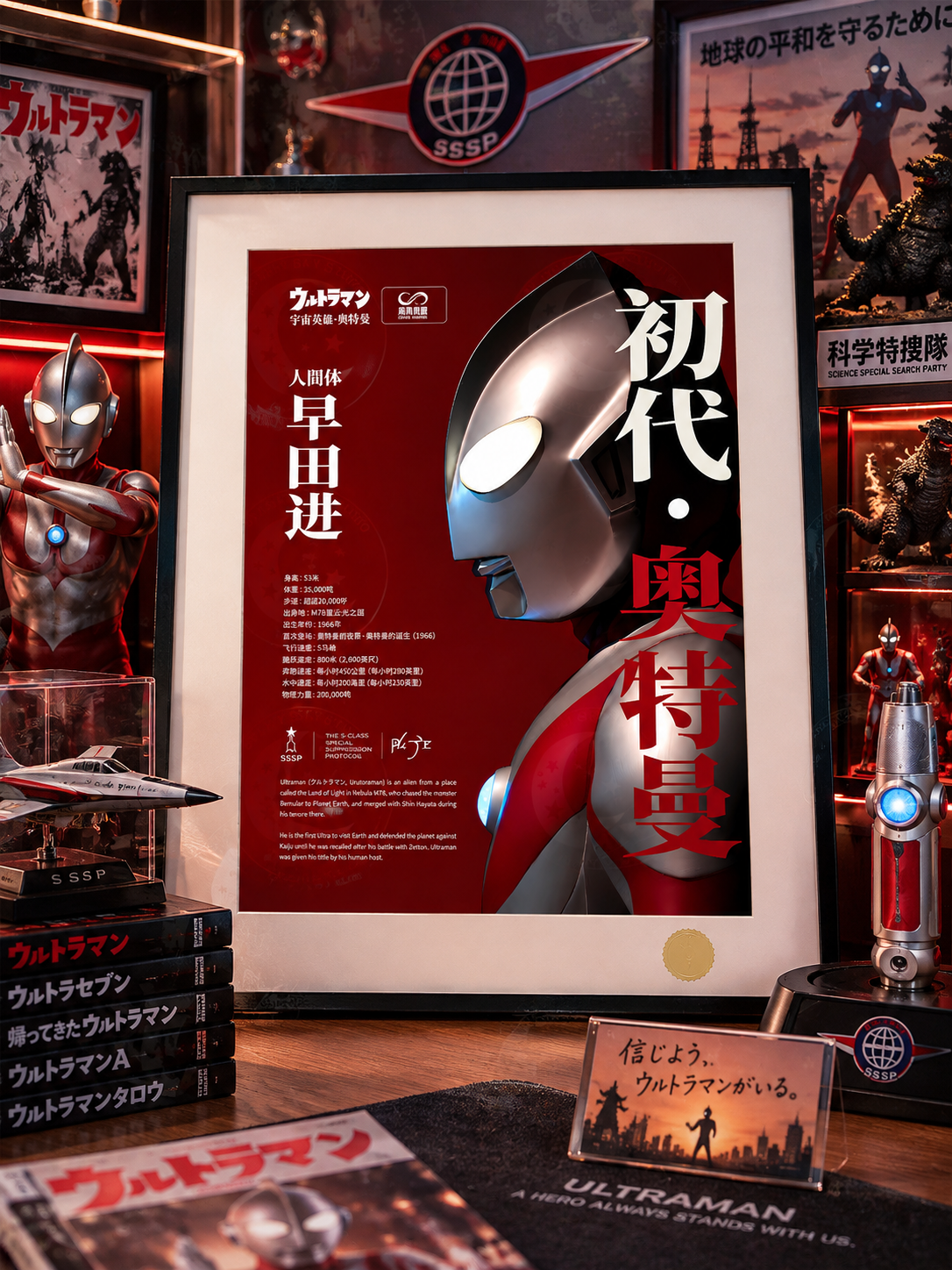【預購】《昭和系列第一彈:初代奧特曼昭》裝飾畫 X 星空工作室2