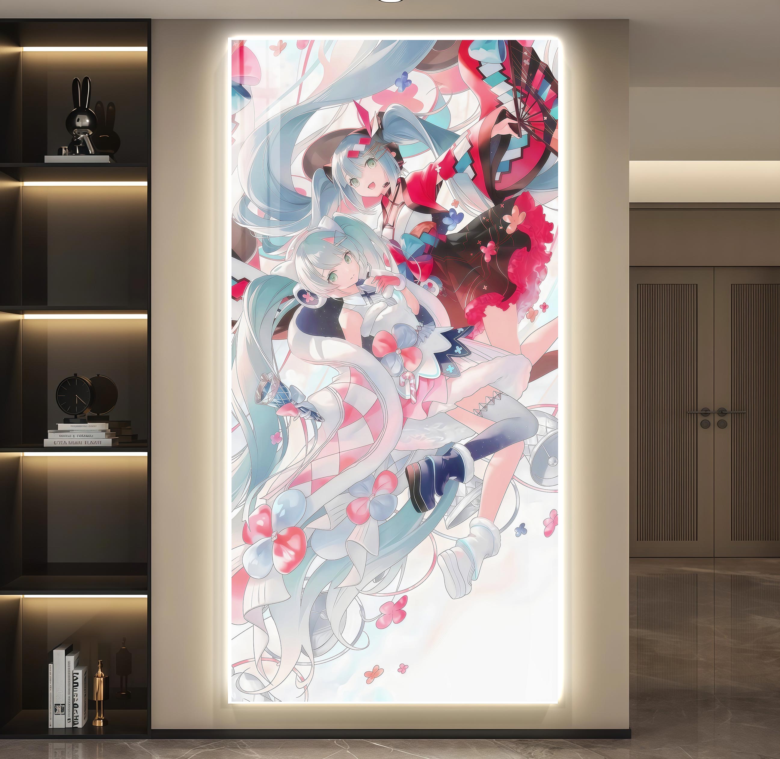 【預購】花海 雙生初音燈帶畫 X 阿喵畫社2