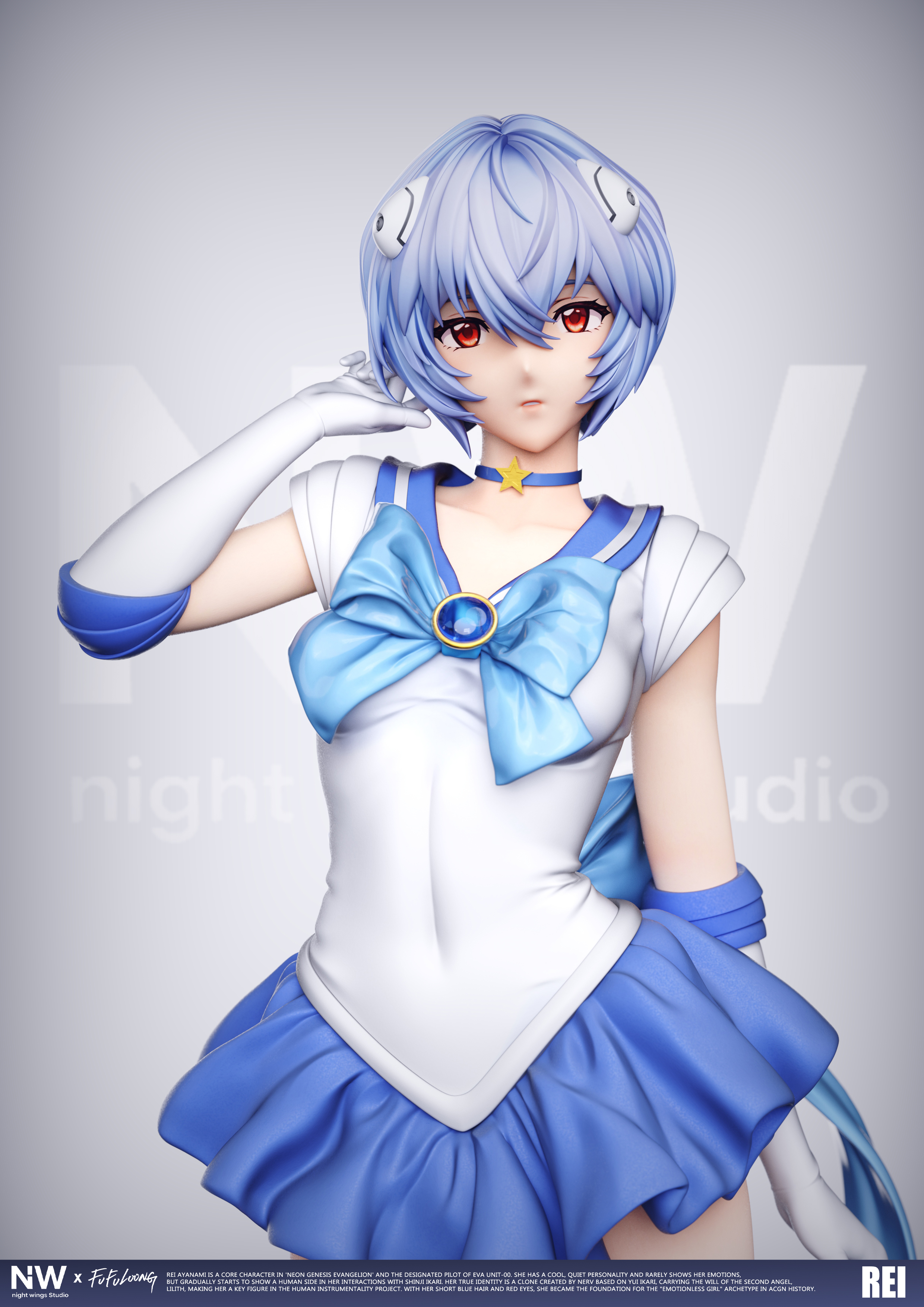 【售罄展示追加請私訊客服@toystationtw】Eva新世紀福音戰士 雙比例 雙版本 美少女綾波零 X Night Wing-Studio6