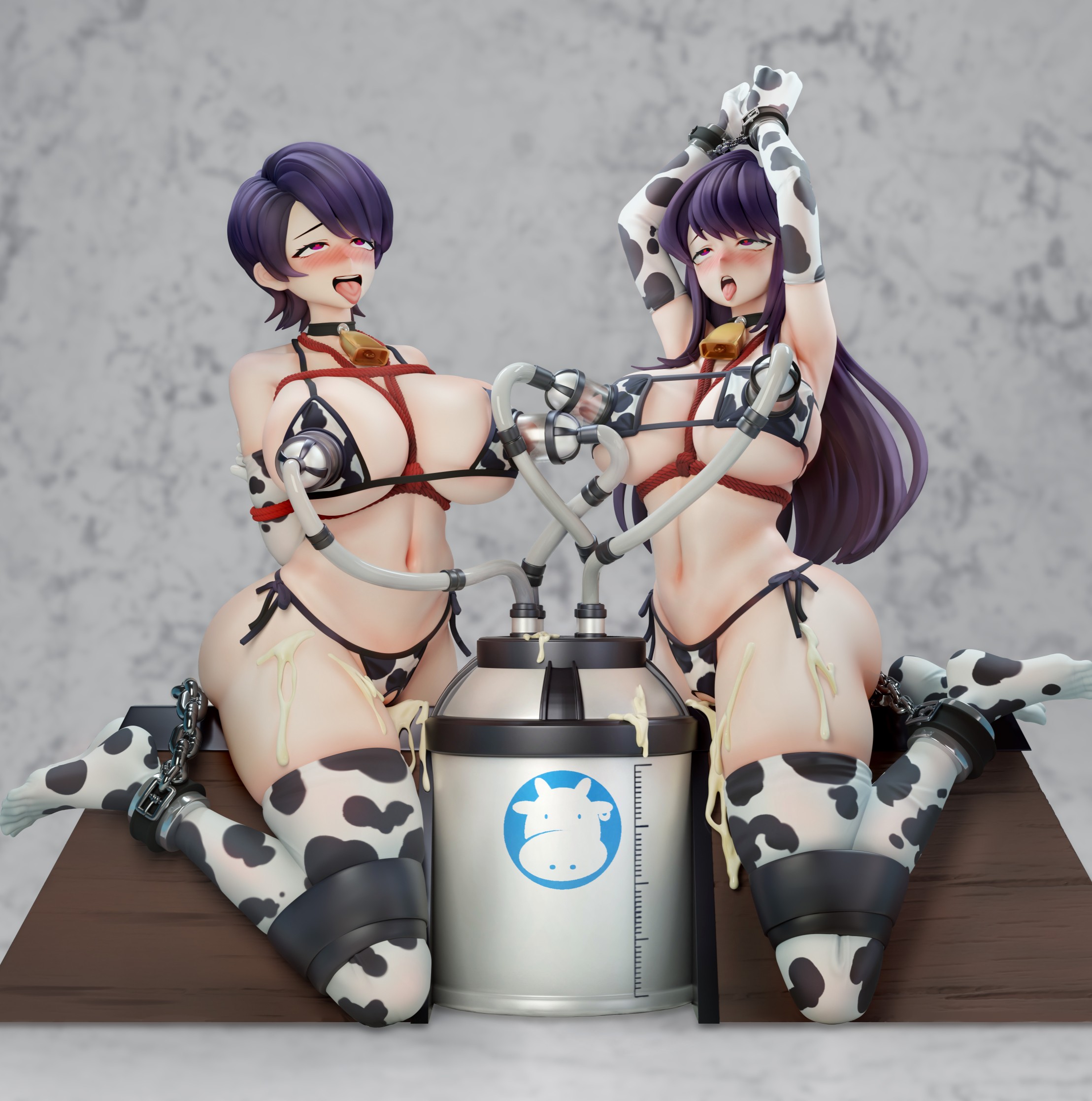 【預購】木馬上被束縛產乳的古見母女 X Meat-Studio1