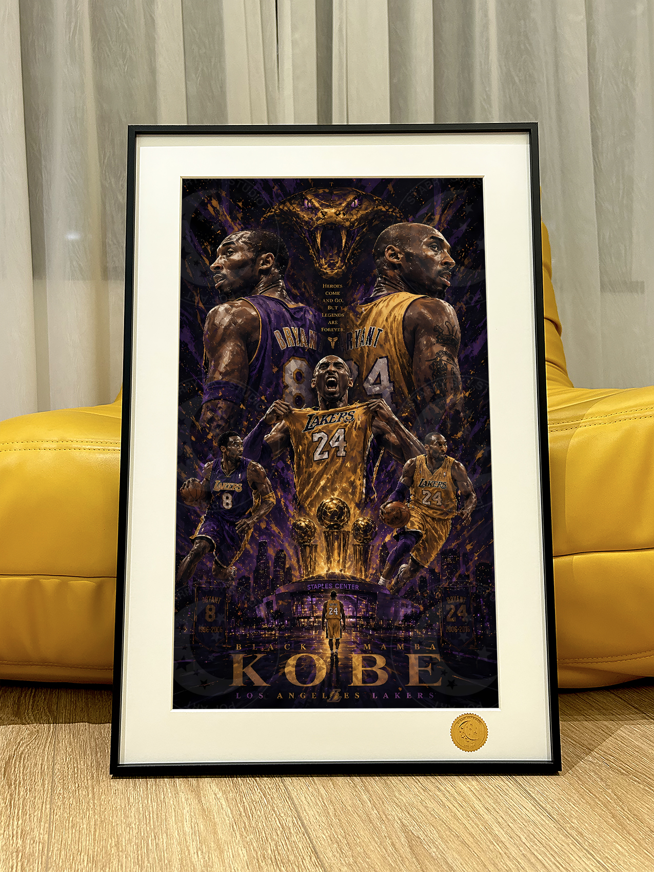 【預購】NBA《王朝-科比》動漫裝飾畫 X 星空工作室3
