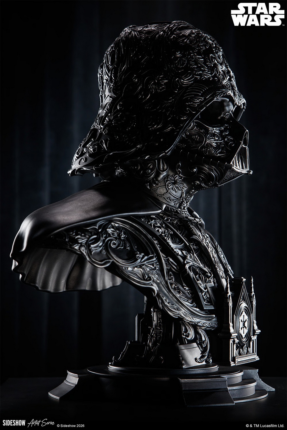 【售罄展示追加請私訊客服@toystationtw】星球大戰 黑武士 Darth Vader 達斯·維達 藝術胸像 200664 X Sideshow4