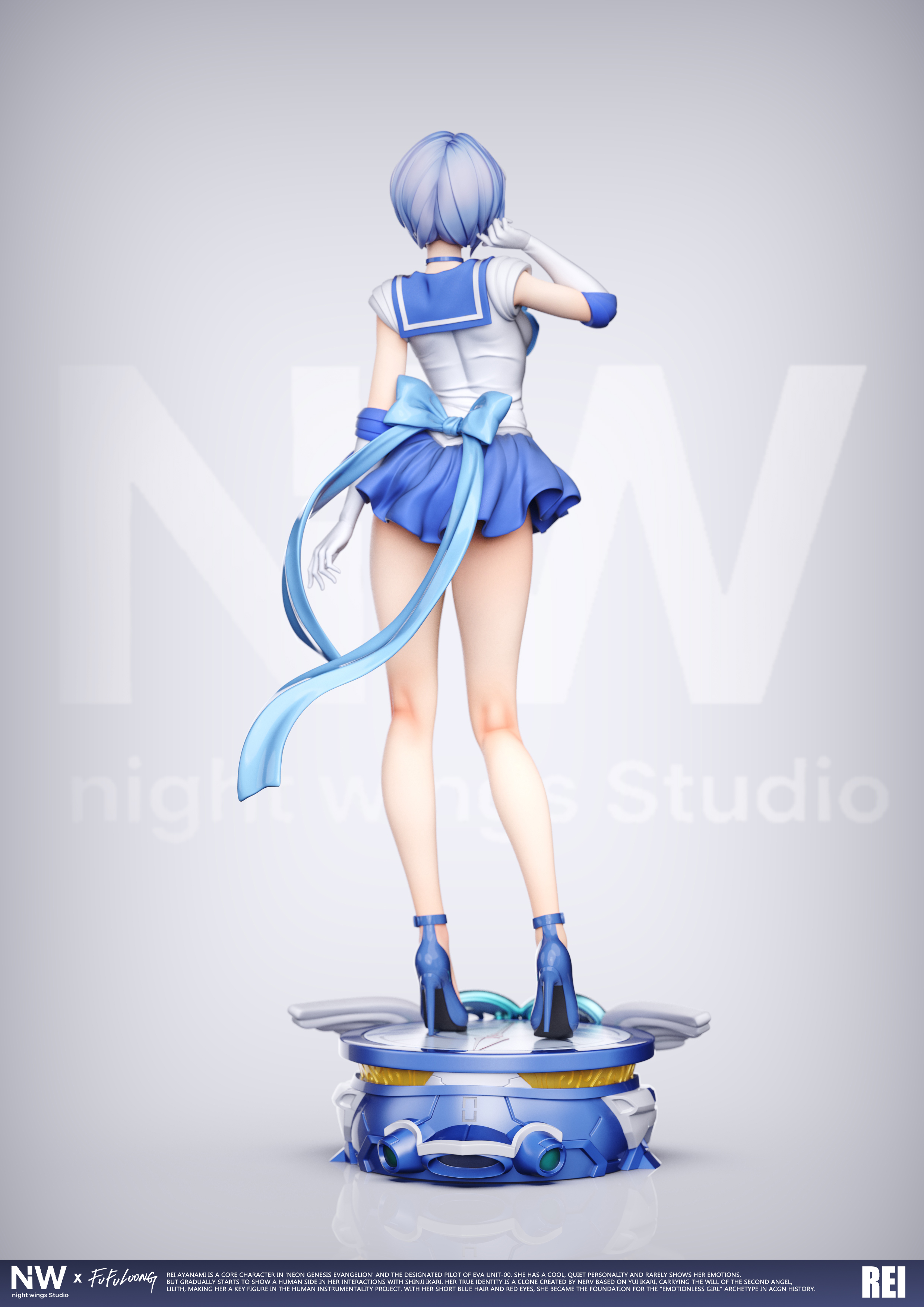 【售罄展示追加請私訊客服@toystationtw】Eva新世紀福音戰士 雙比例 雙版本 美少女綾波零 X Night Wing-Studio8