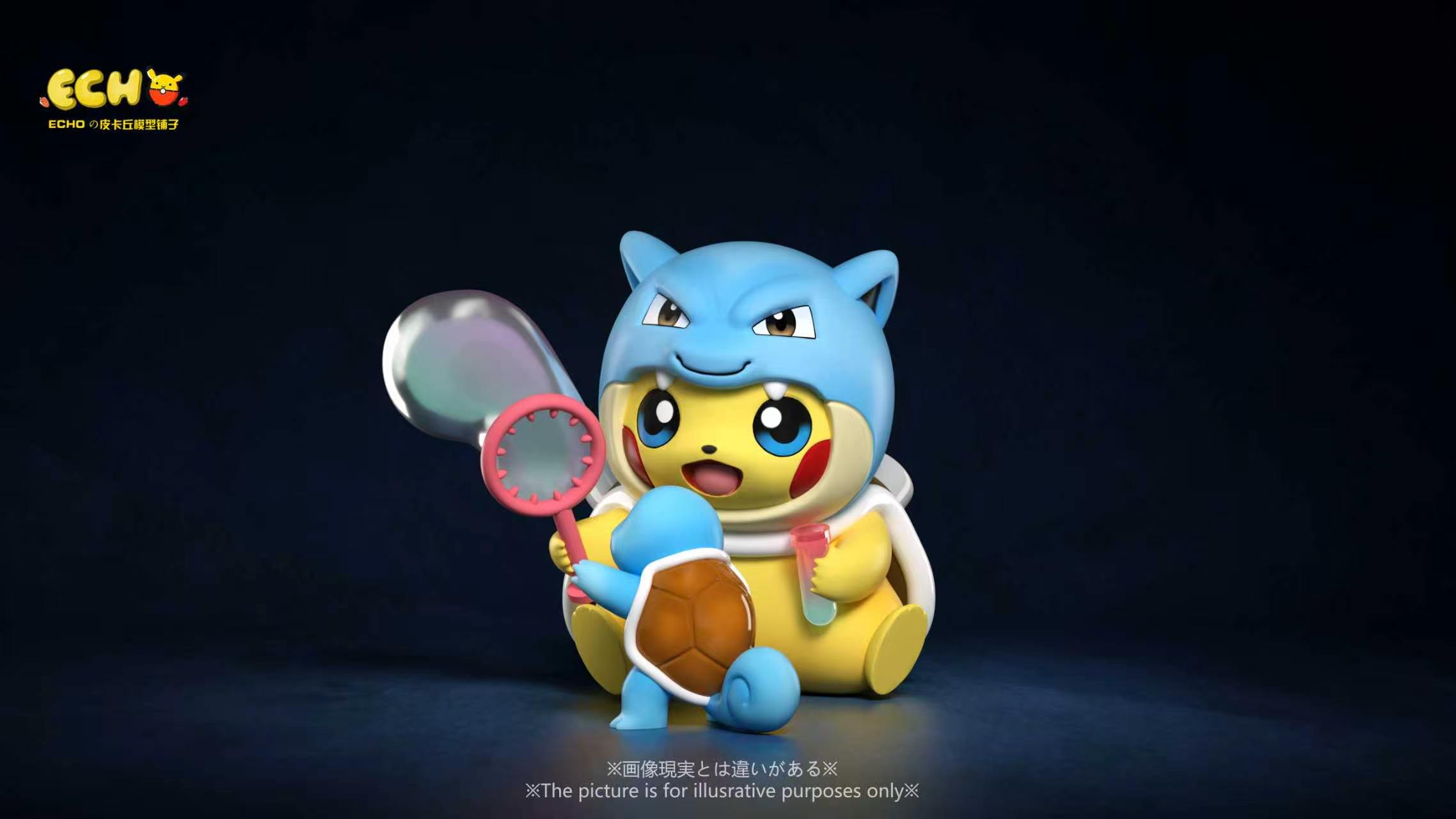 【預購】寶可夢 初代御三家變裝皮卡丘 X ECHO皮卡丘模型鋪子6