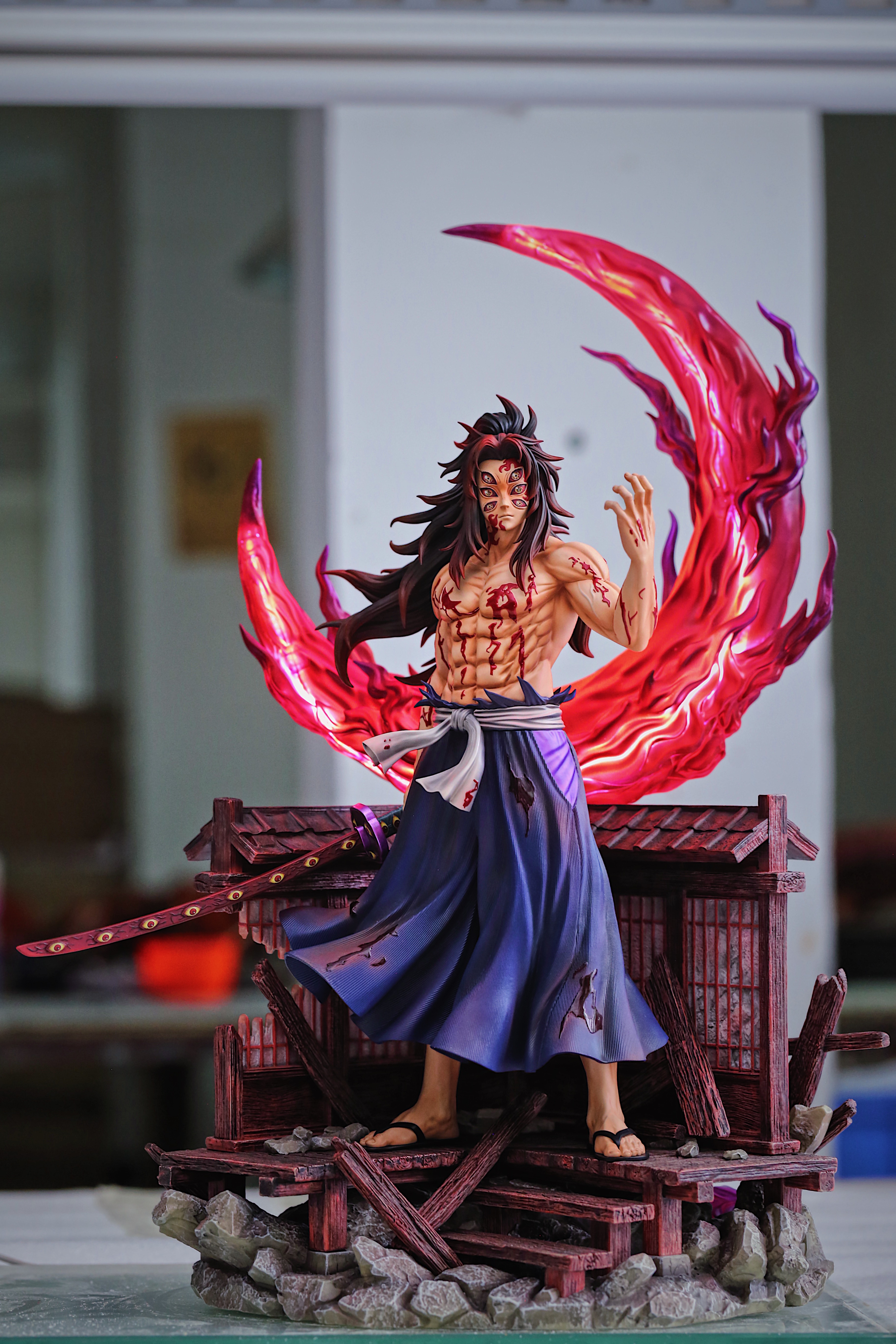 【售罄展示追加請私訊客服@toystationtw】鬼滅之刃 黑死牟 X 極致社工作室9