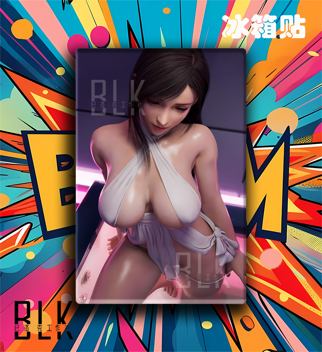 【預購】最終幻想《浴池蒂法》動漫裝飾畫&冰箱貼 X 巴洛克工作室3