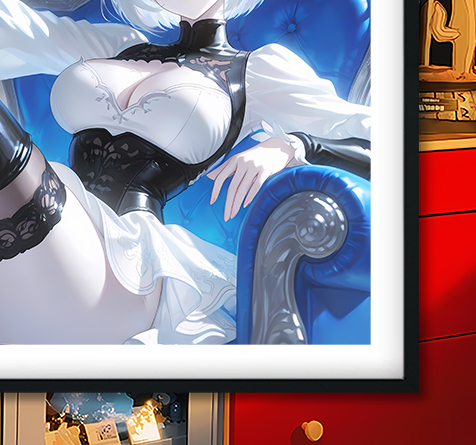 【預購】尼爾自動人形《王座2B》遊戲裝飾畫&冰箱貼 X 巴洛克工作室4