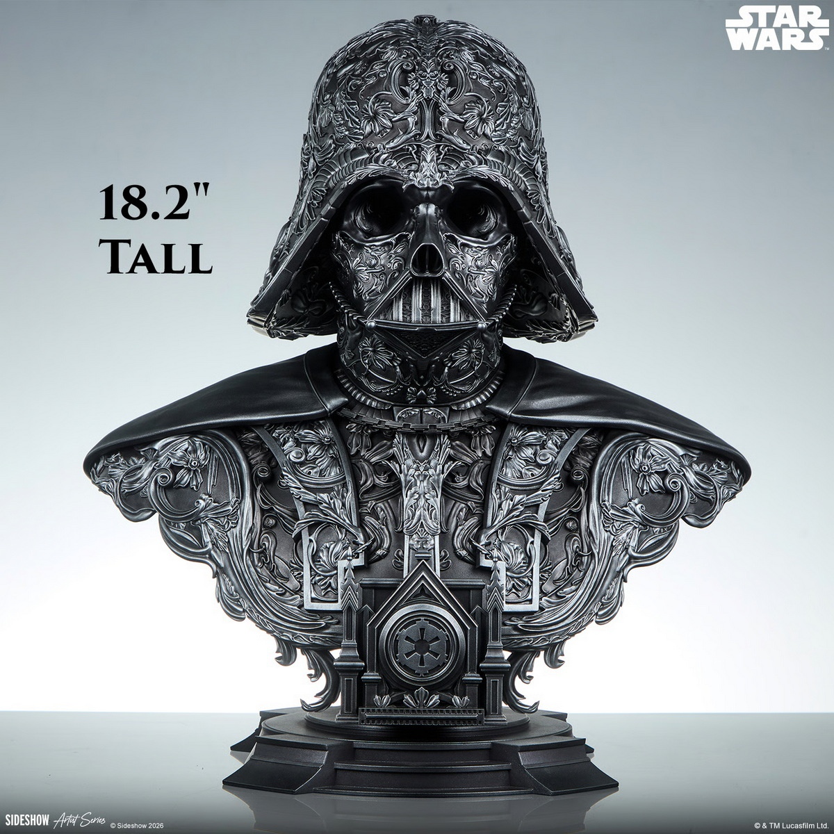 【售罄展示追加請私訊客服@toystationtw】星球大戰 黑武士 Darth Vader 達斯·維達 藝術胸像 200664 X Sideshow7