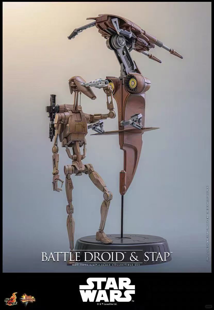 【預購】《星球大戰前傳1:幽靈的威脅》MMS887-戰鬥機器人和STAP X HotToys7