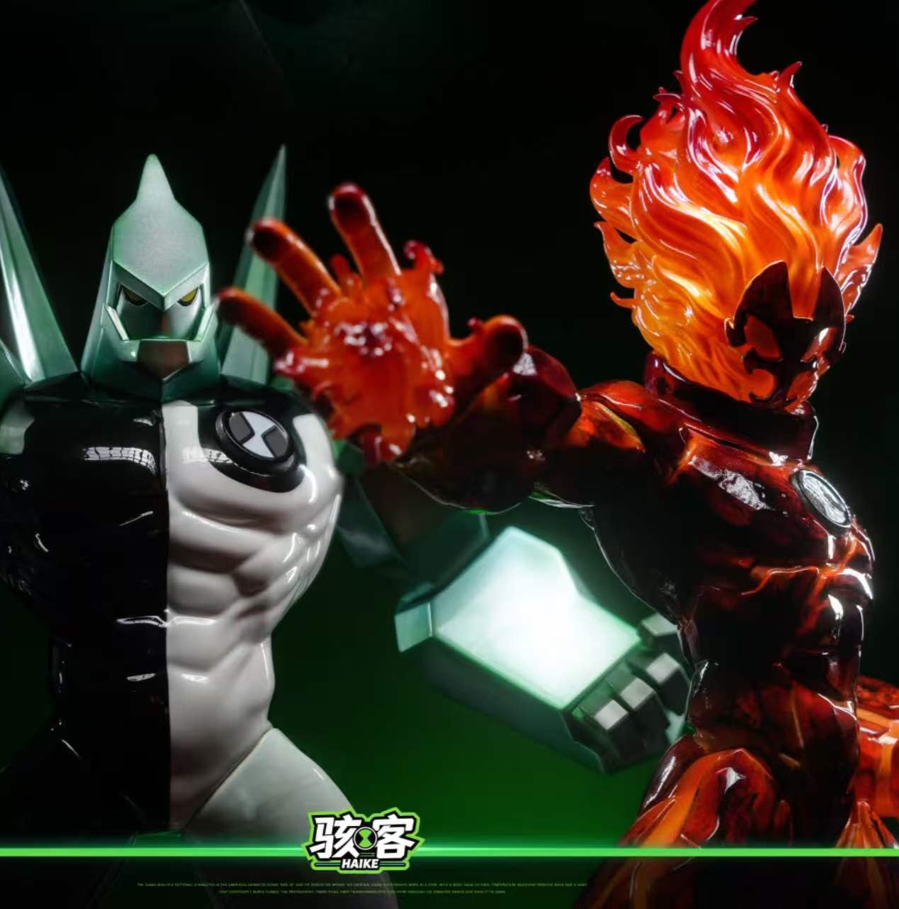 【預購】Ben 10 火焰人Heatblast&鑽石戰神Diamondhead X 駭客工作室1