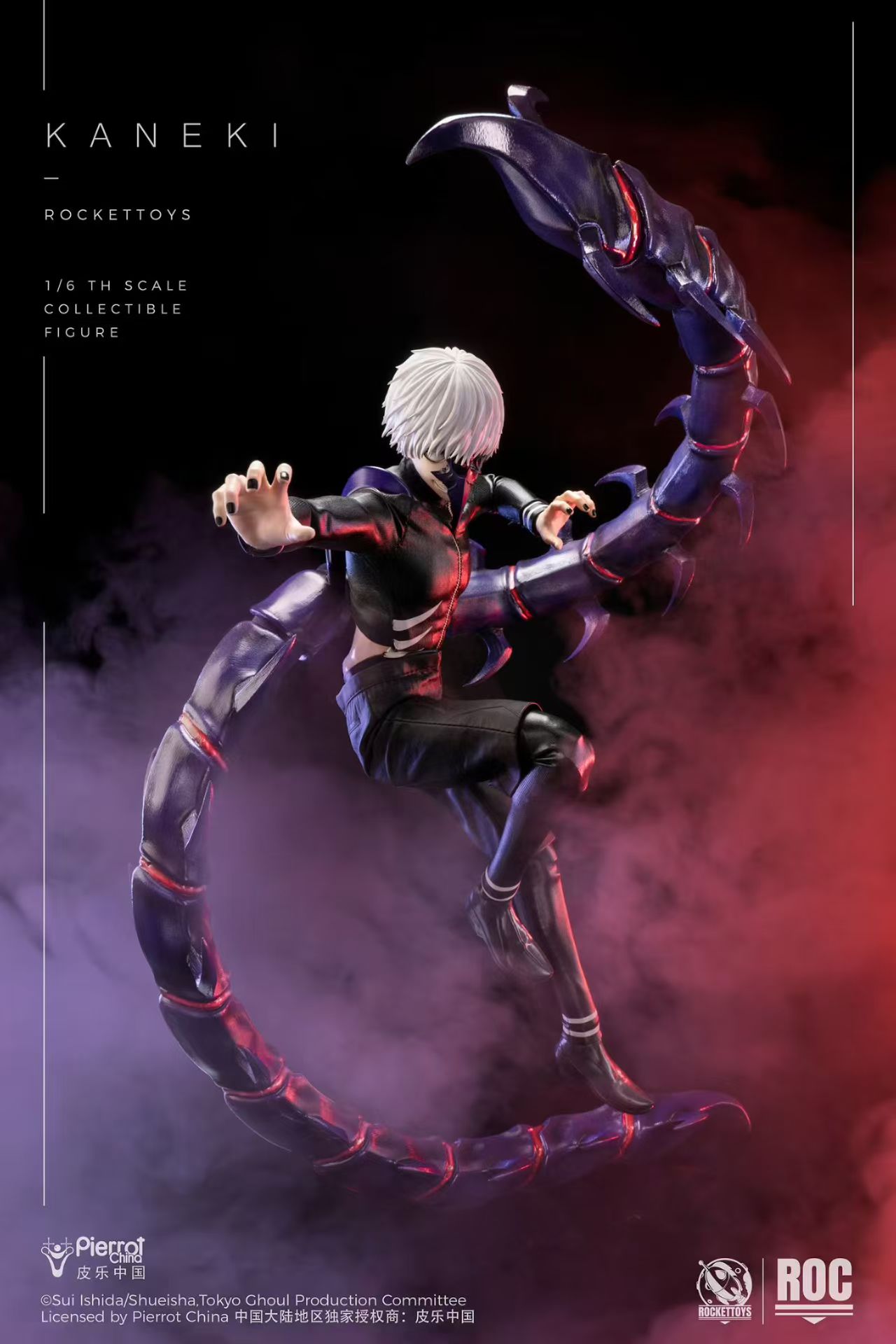 【售罄展示追加請私訊客服@toystationtw】東京喰種 1/6可動人偶 戰鬥服Ver. ROC-025 金木研 X Rocket Toys+皮樂中國 正版授權8
