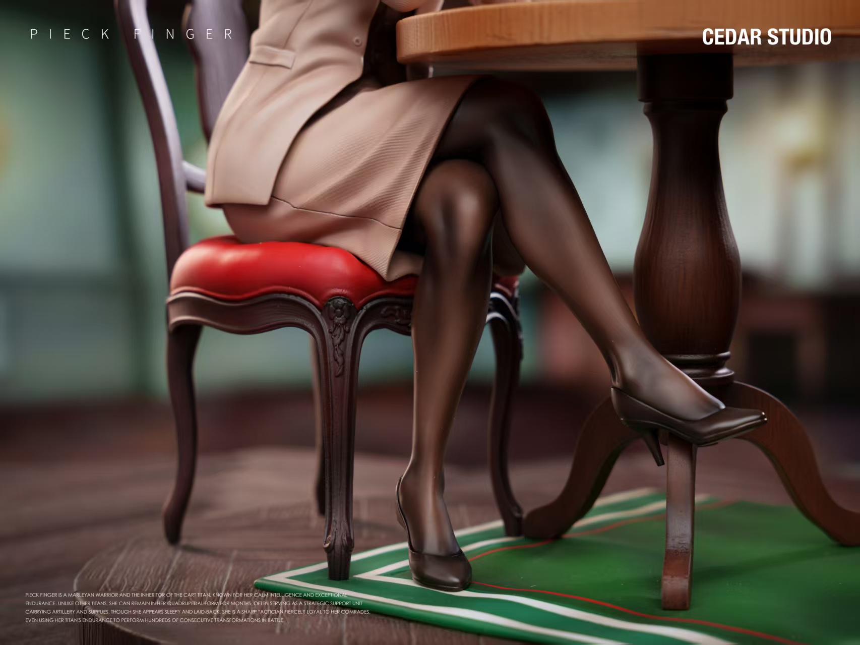 【售罄展示追加請私訊客服@toystationtw】進擊的巨人-喝茶皮克 X Cedar-Studio17