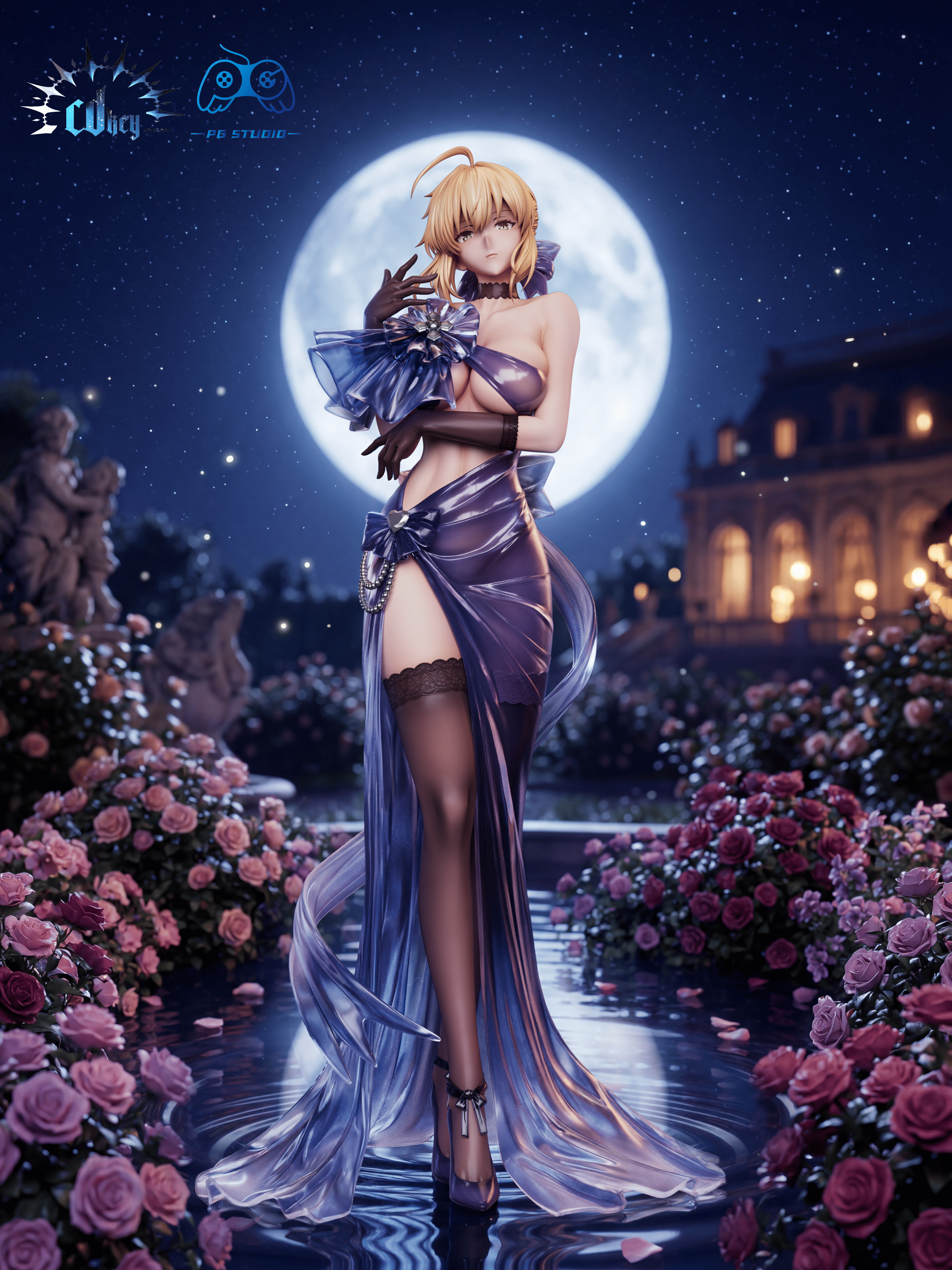 【售罄展示追加請私訊客服@toystationtw】Fate 晚禮服系列03-Saber X cdkey+PG2