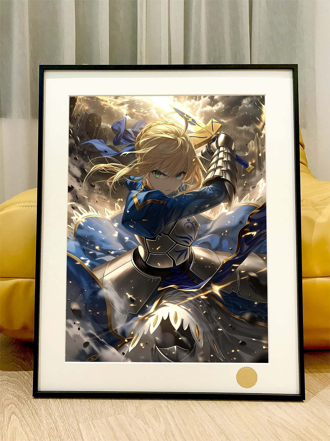 【預購】Fate《突擊saber》動漫裝飾畫 X 星空工作室3