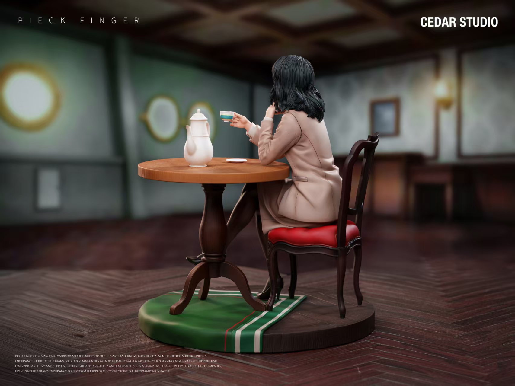 【售罄展示追加請私訊客服@toystationtw】進擊的巨人-喝茶皮克 X Cedar-Studio16