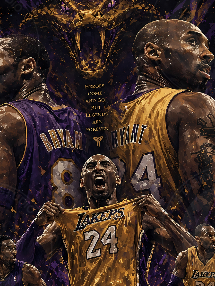 【預購】NBA《王朝-科比》動漫裝飾畫 X 星空工作室5
