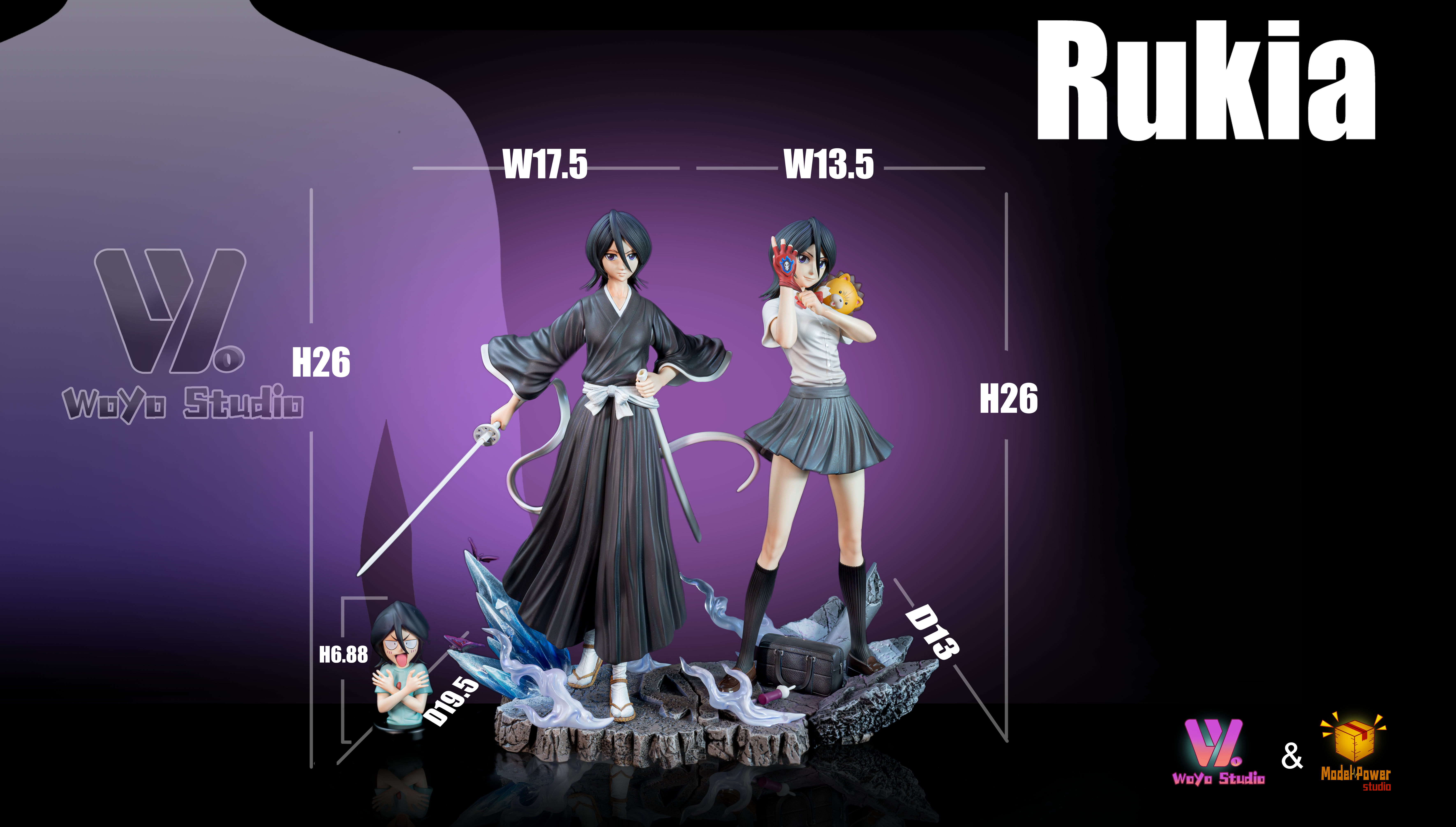 【售罄展示追加請私訊客服@toystationtw】死神 雙版本 朽木露琪亞 X WoYo+Model Power8