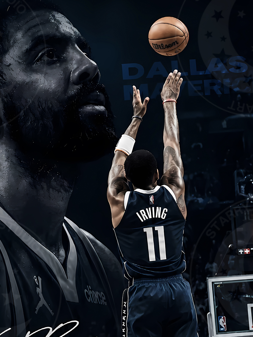 【預購】NBA《投籃歐文》裝飾畫 X 星空工作室5