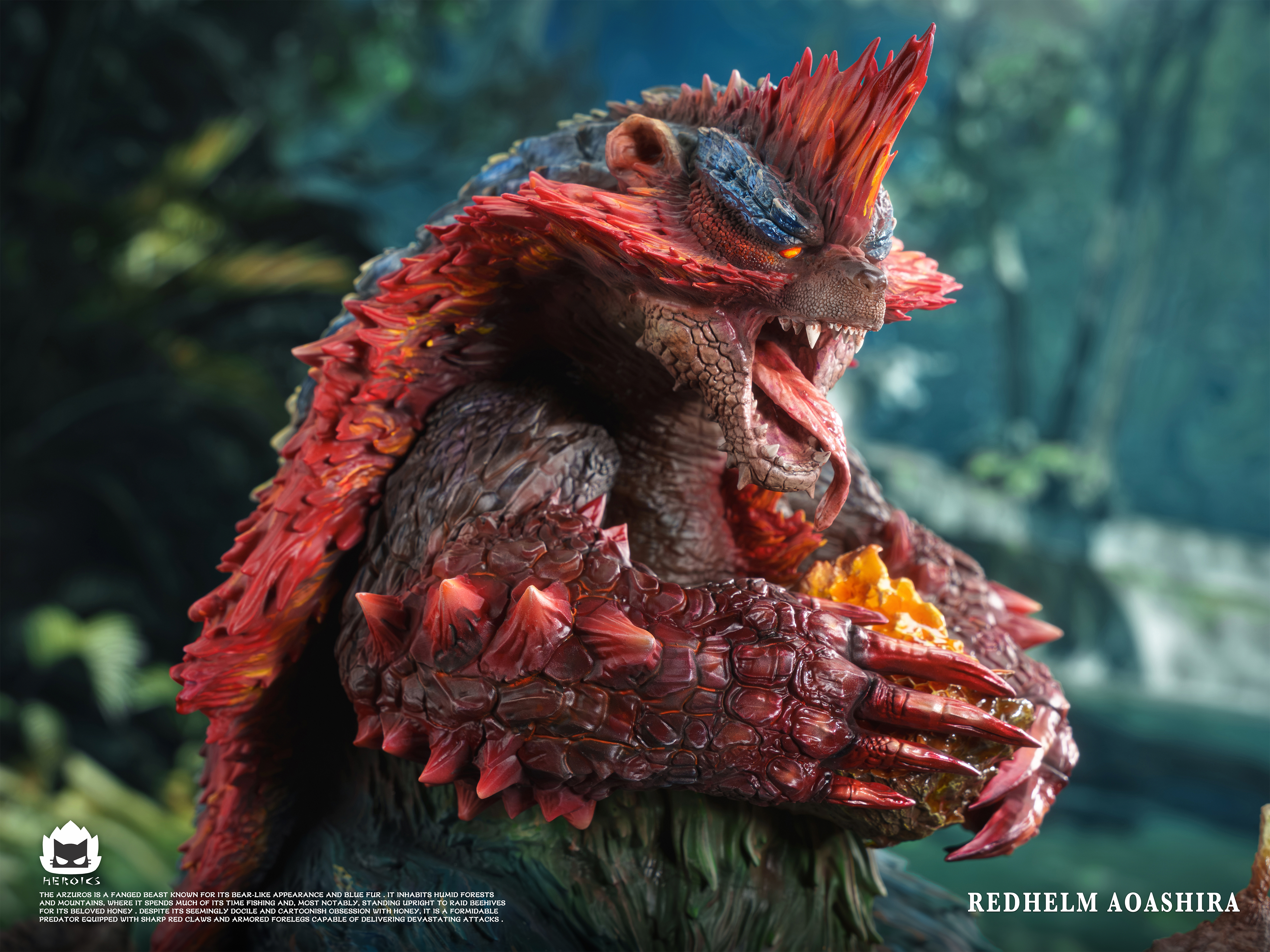 【預購】魔物獵人 青熊獸&紅兜青熊獸 X Heroics貓火15