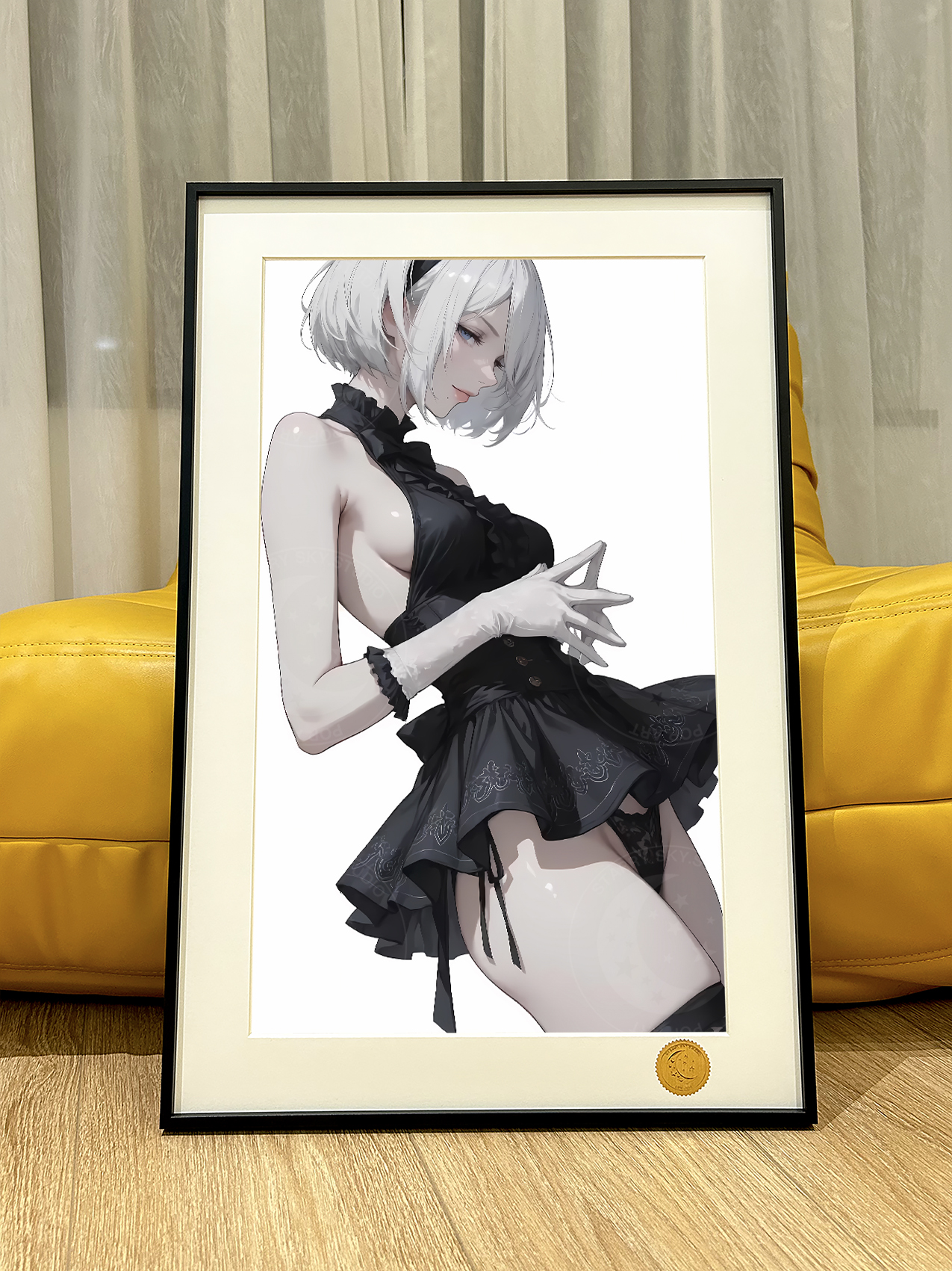 【預購】尼爾自動人形《黑裙2B》動漫裝飾畫 X 星空工作室3