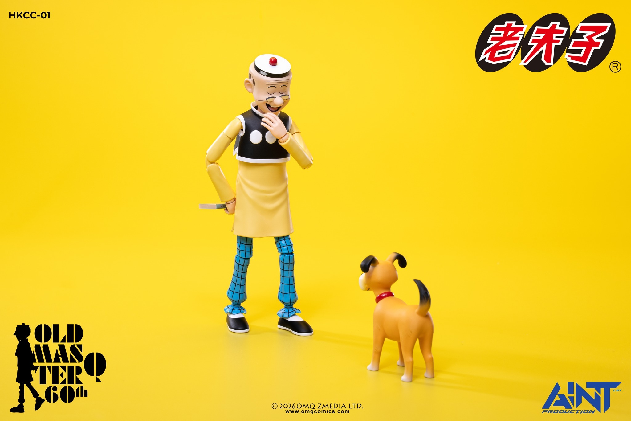 【售罄展示追加請私訊客服@toystationtw】1/12比例老夫子 60周年紀念版可動人偶 HKCC-01 再版 X AINT Production11