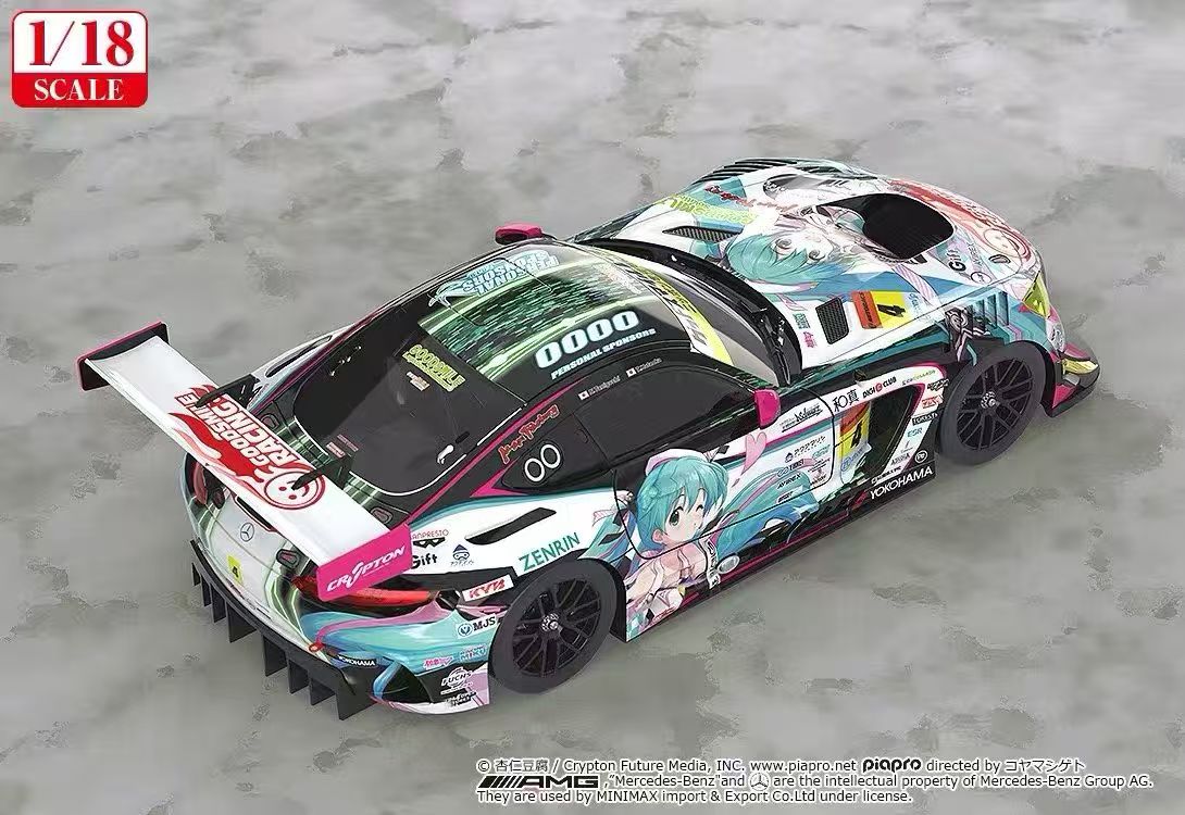【售罄展示追加請私訊客服@toystationtw】Good Smile 初音未來 AMG 開幕戰痛車 車模 Ver. 再版 X GSC6