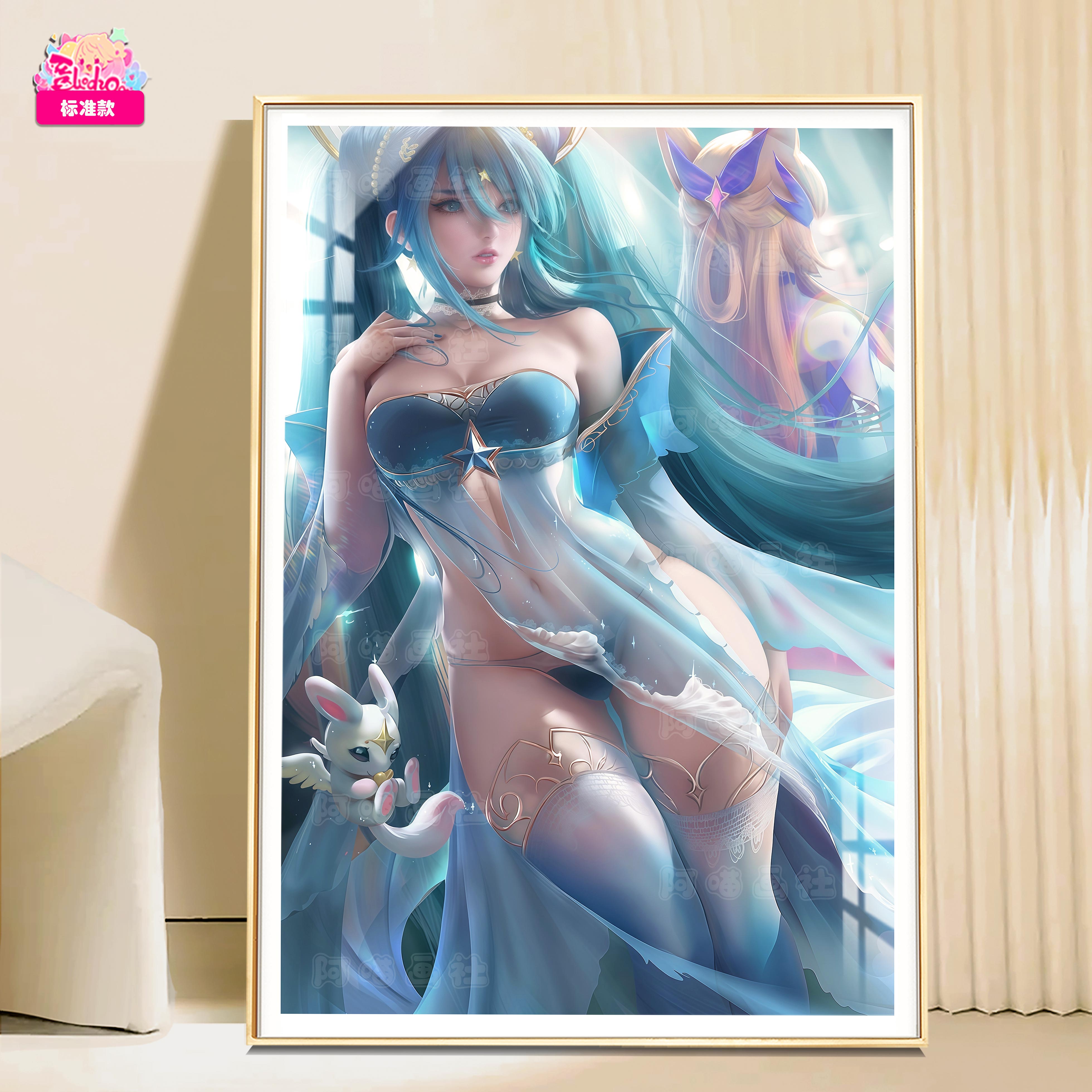 【預購】星守 琴女 8k主題超清裝飾畫 X 阿喵畫社2