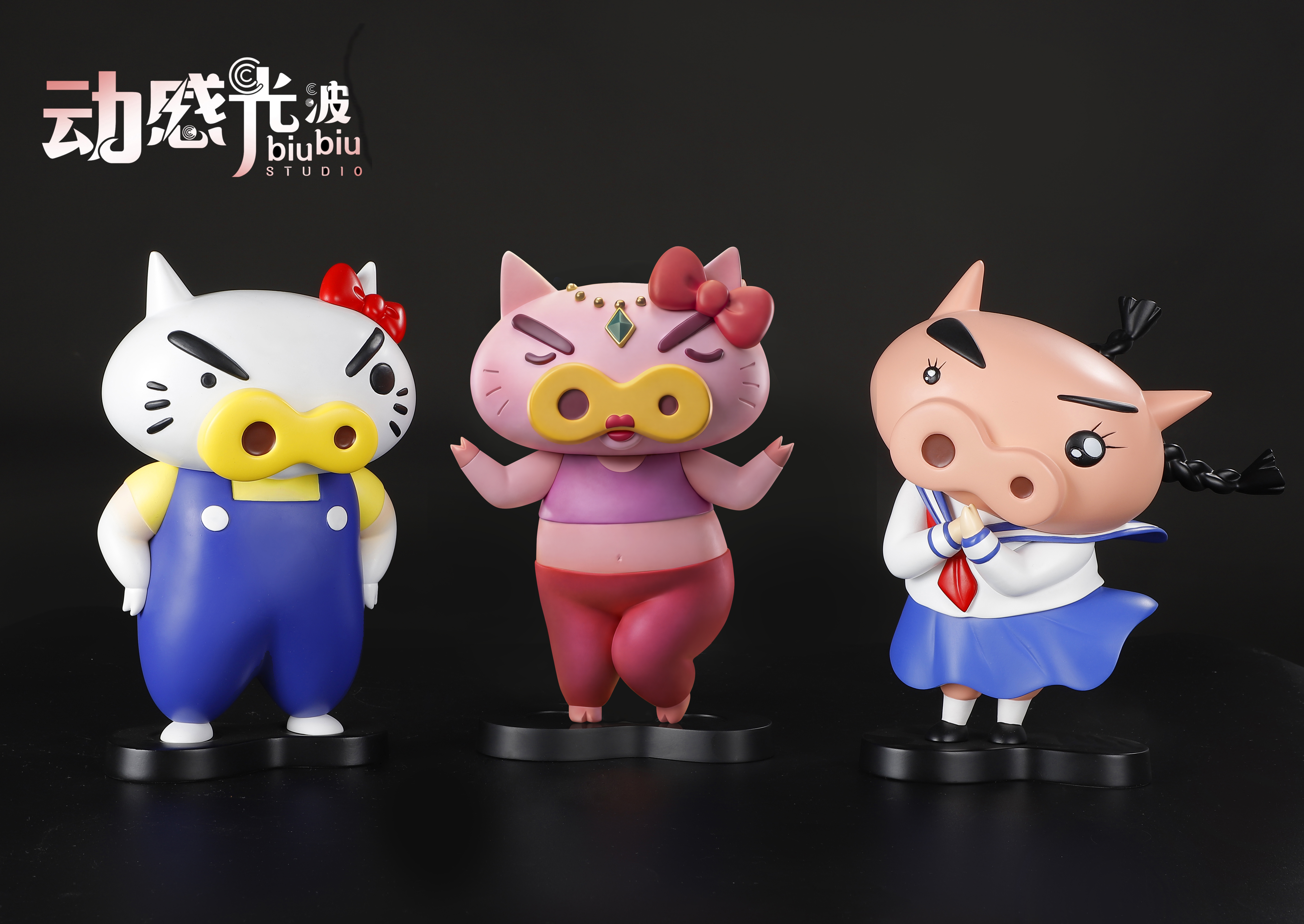 【預購】蠟筆小新 凱蒂左衛門&JK左衛門&舞女左衛門 X 動感光波工作室3