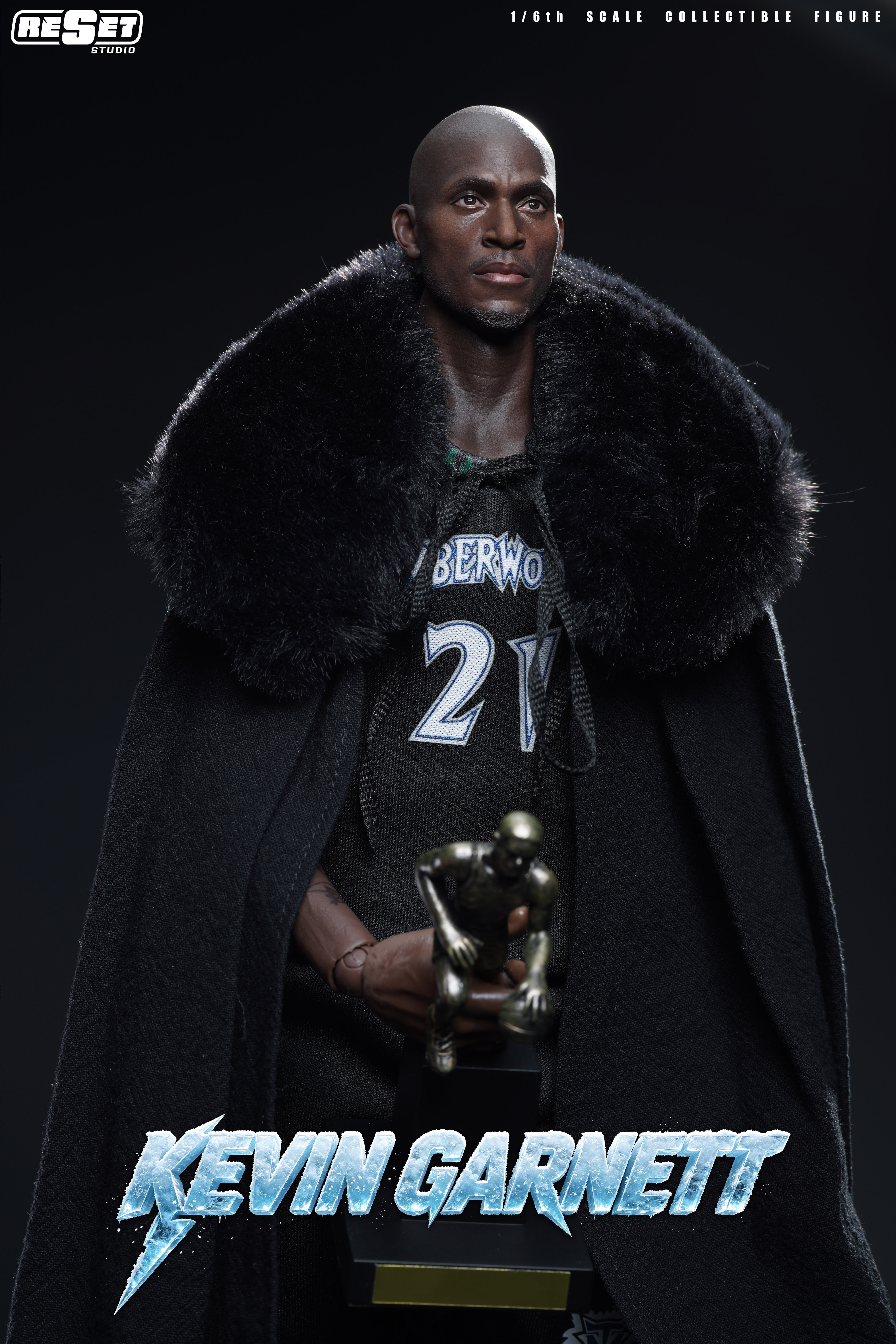 【預購】NBA 1/6收藏級可動人偶套裝 可動眼 森林狼MVP加內特 X Reset-Studio10