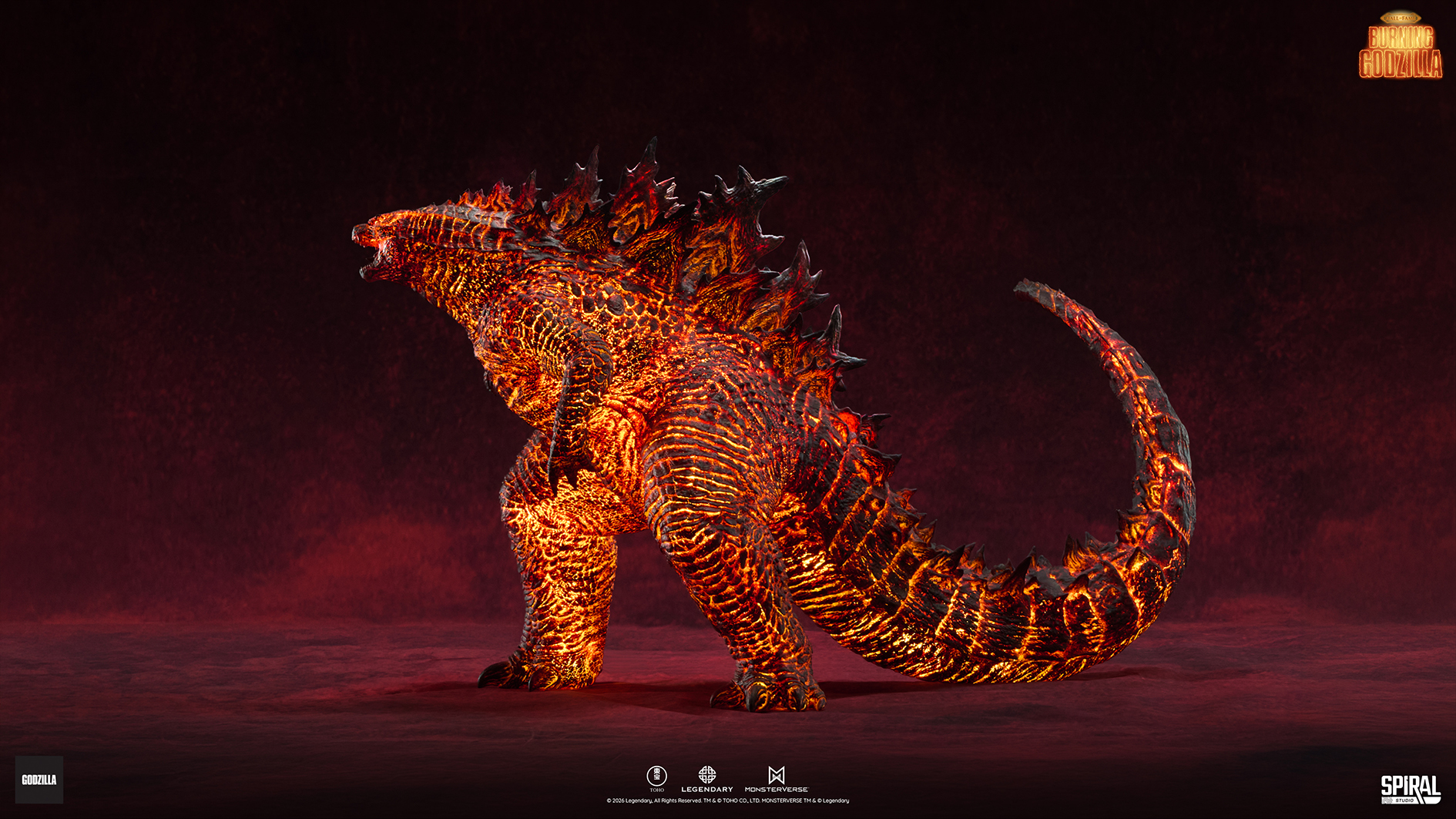 【售罄展示追加請私訊客服@toystationtw】哥吉拉 HoF系列 2019紅蓮哥吉拉 X Spiral-Studio5