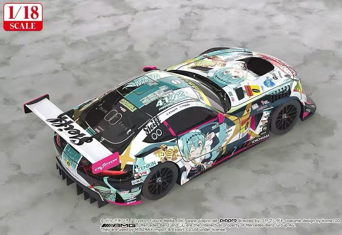 【售罄展示追加請私訊客服@toystationtw】Good Smile 初音未來 AMG 開幕戰痛車 車模 Ver. 再版 X GSC4