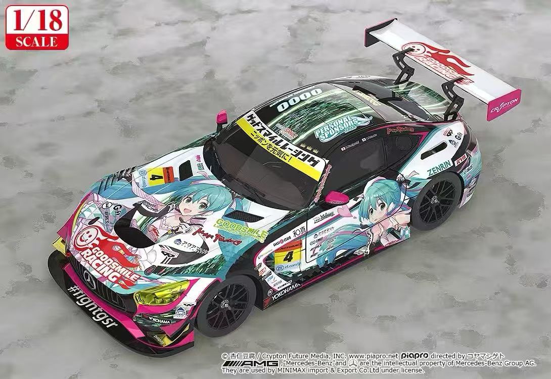 【售罄展示追加請私訊客服@toystationtw】Good Smile 初音未來 AMG 開幕戰痛車 車模 Ver. 再版 X GSC5