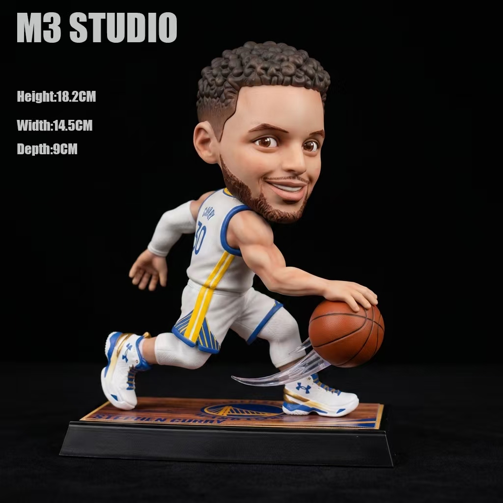 【預購】NBA 庫裏 突破運球 潮玩 Q版 GK 模型 手辦 擺件 X M3 工作室 5