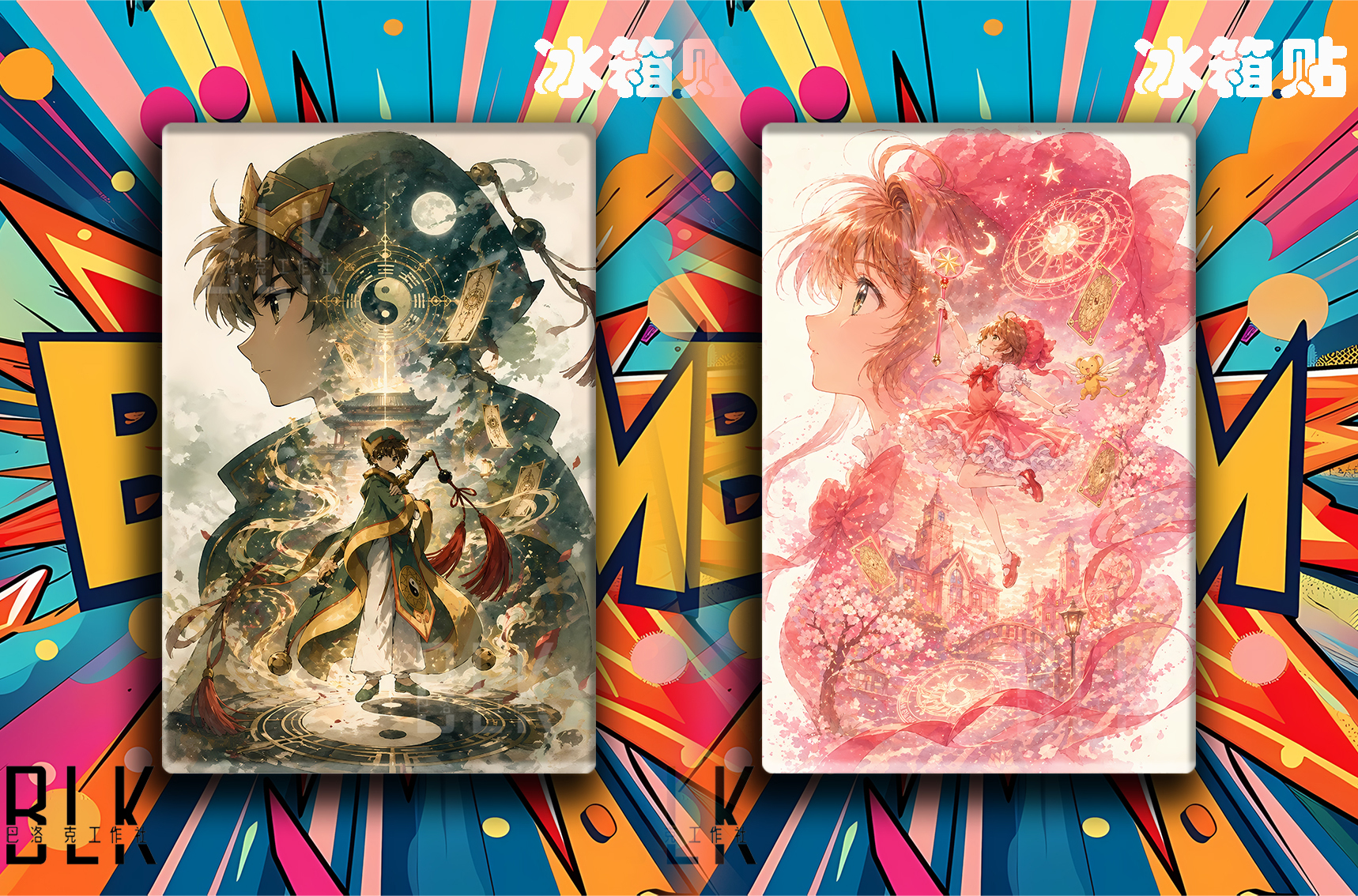 【預購】庫洛魔法使《小狼剪影》動漫裝飾畫&冰箱貼 X 巴洛克工作室7