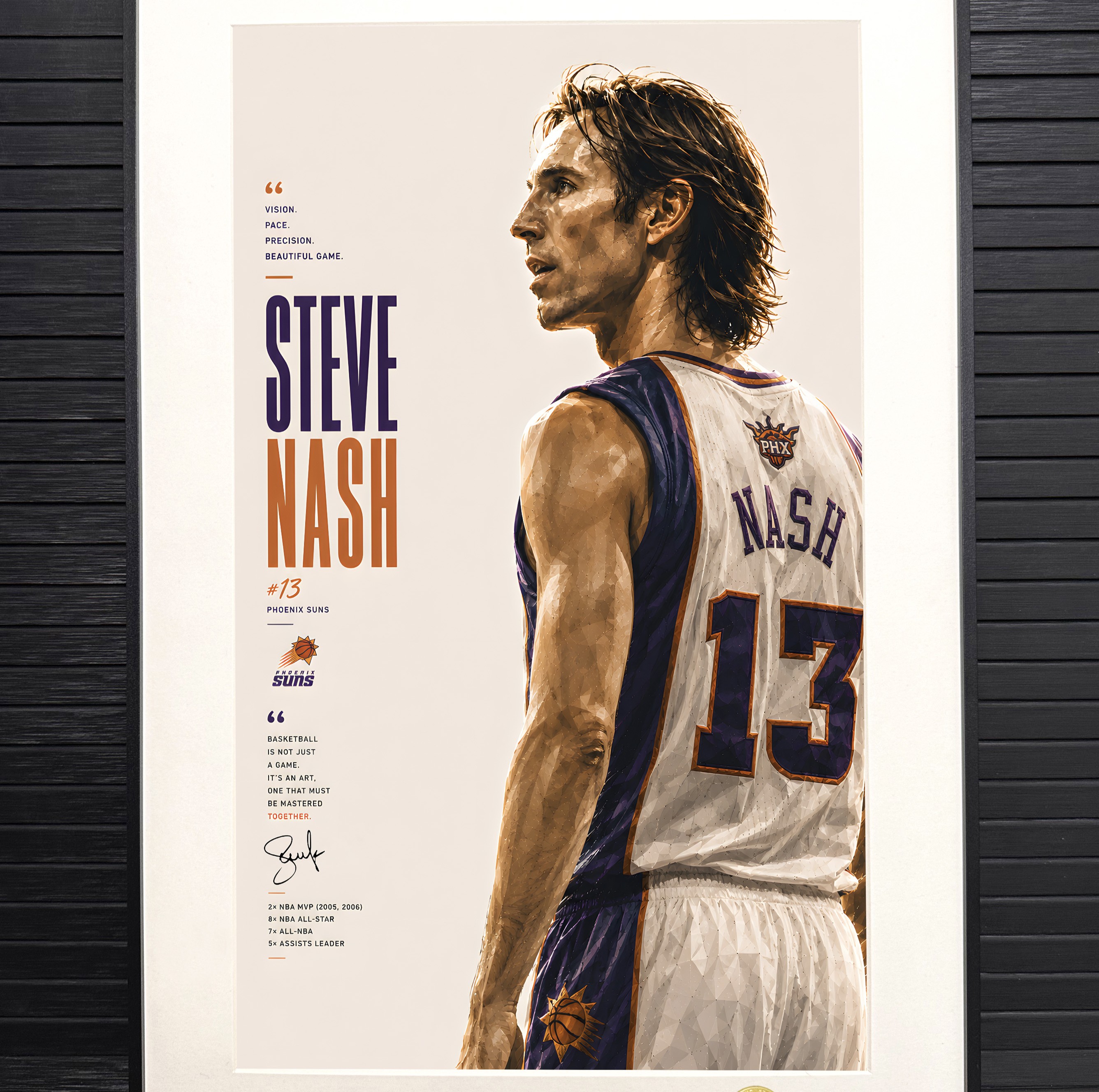 【預購】NBA《背影納什》裝飾畫 X H2工作室1